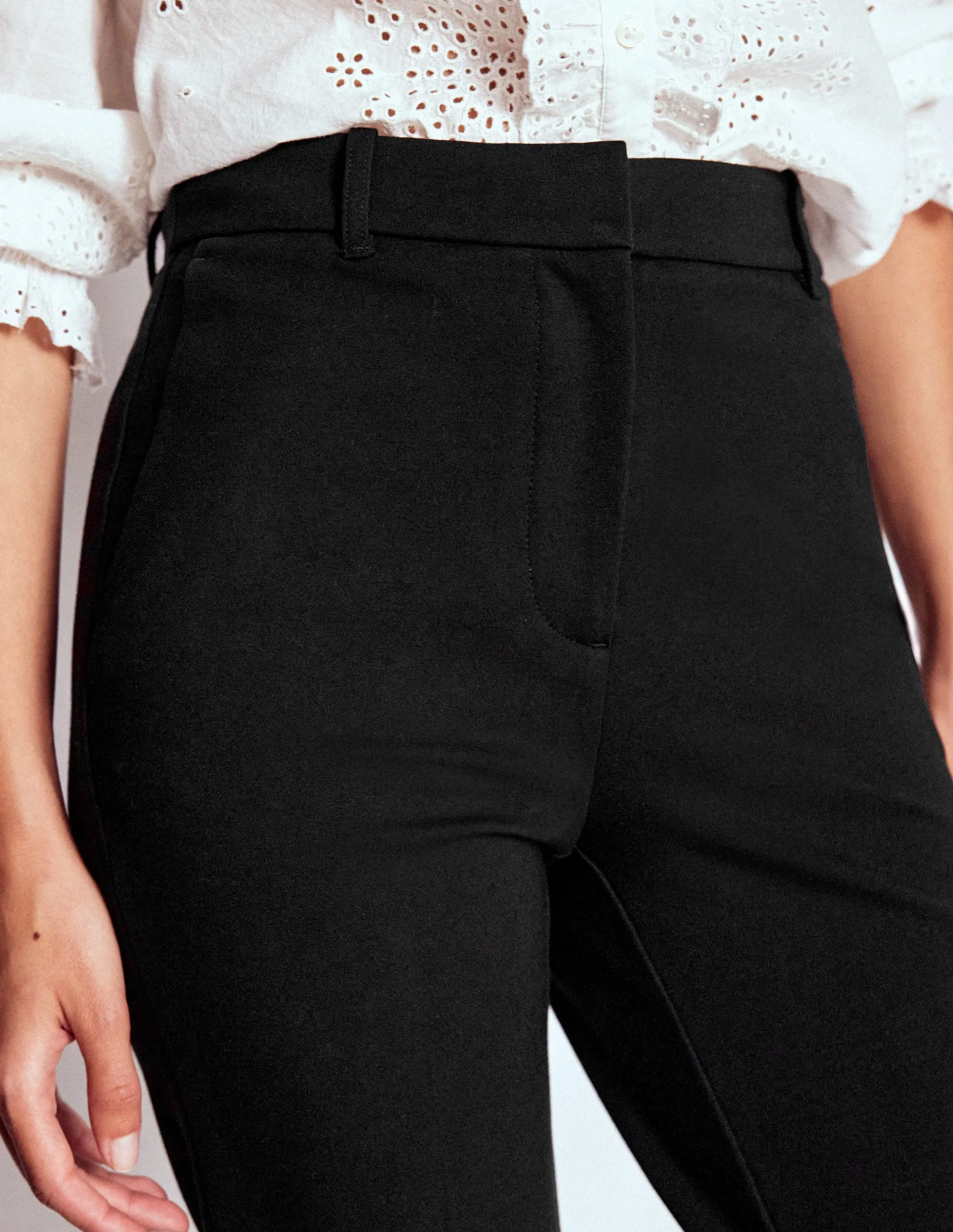 Highgate Ponte Trousers-Black mountain trekker