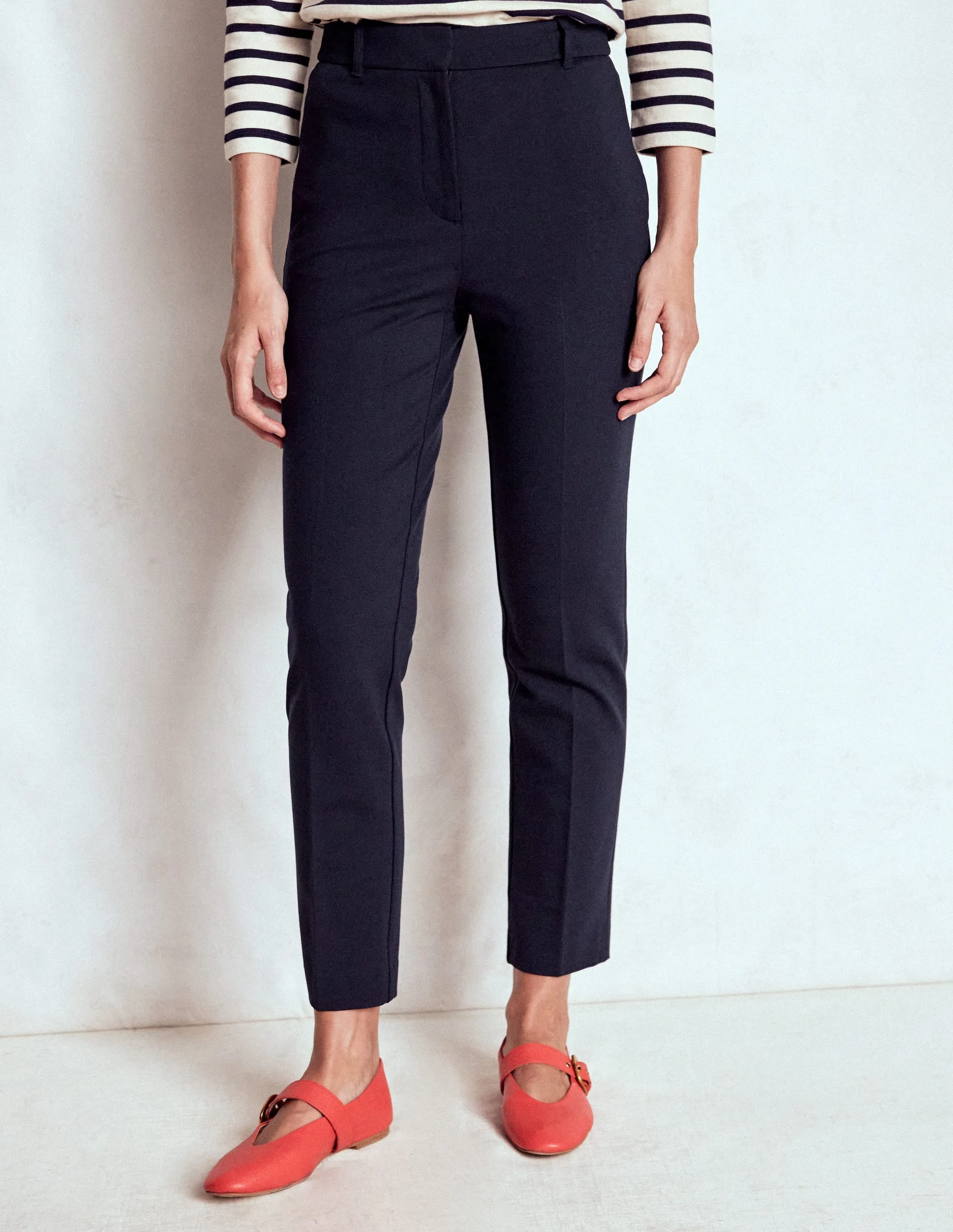 Highgate Ponte Trousers-Navy senior comfort