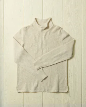Homespun Fisherman's Sweater in Natural weekend breeze