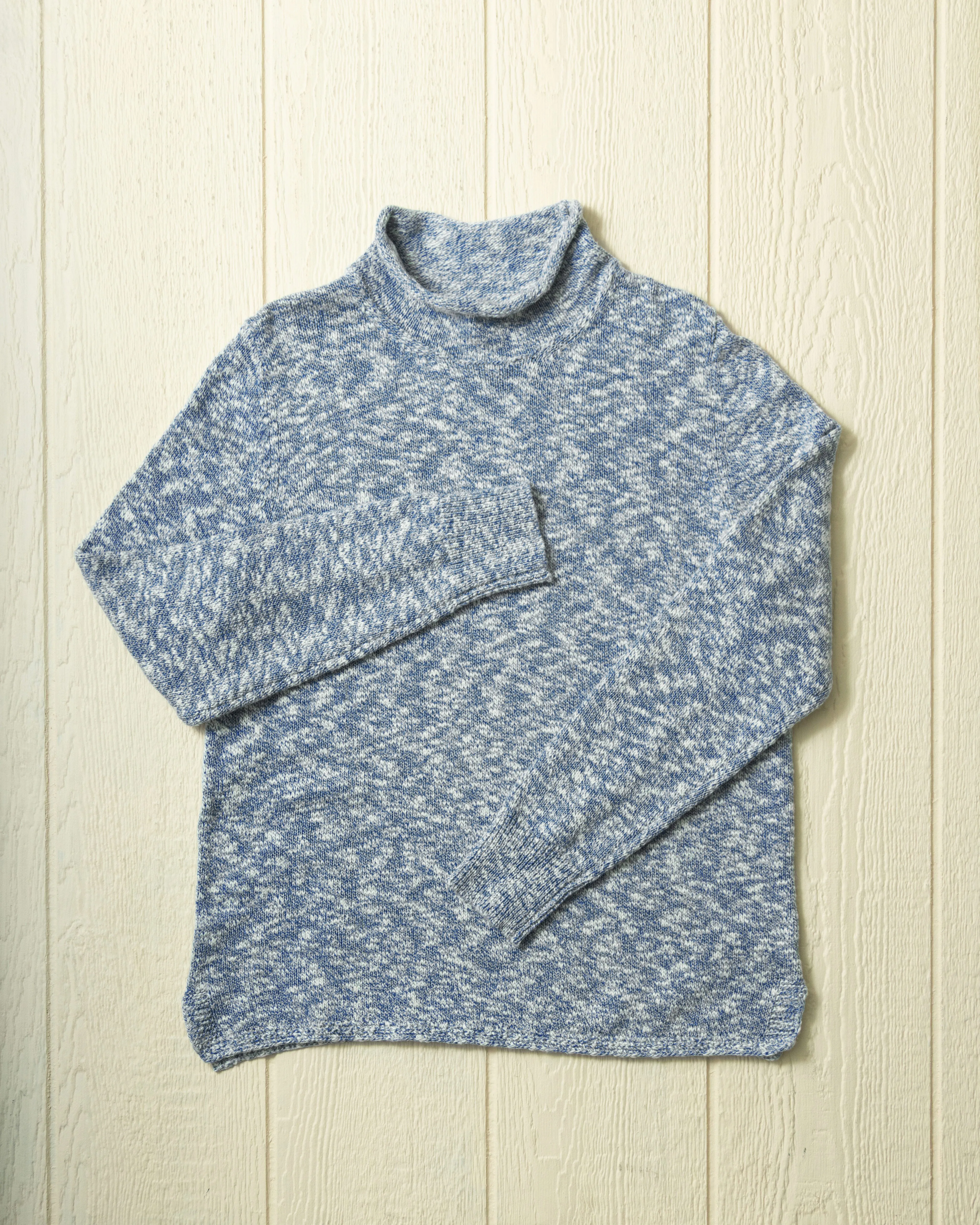 Homespun Fisherman's Sweater in Navy Marl/Natural weekend trip