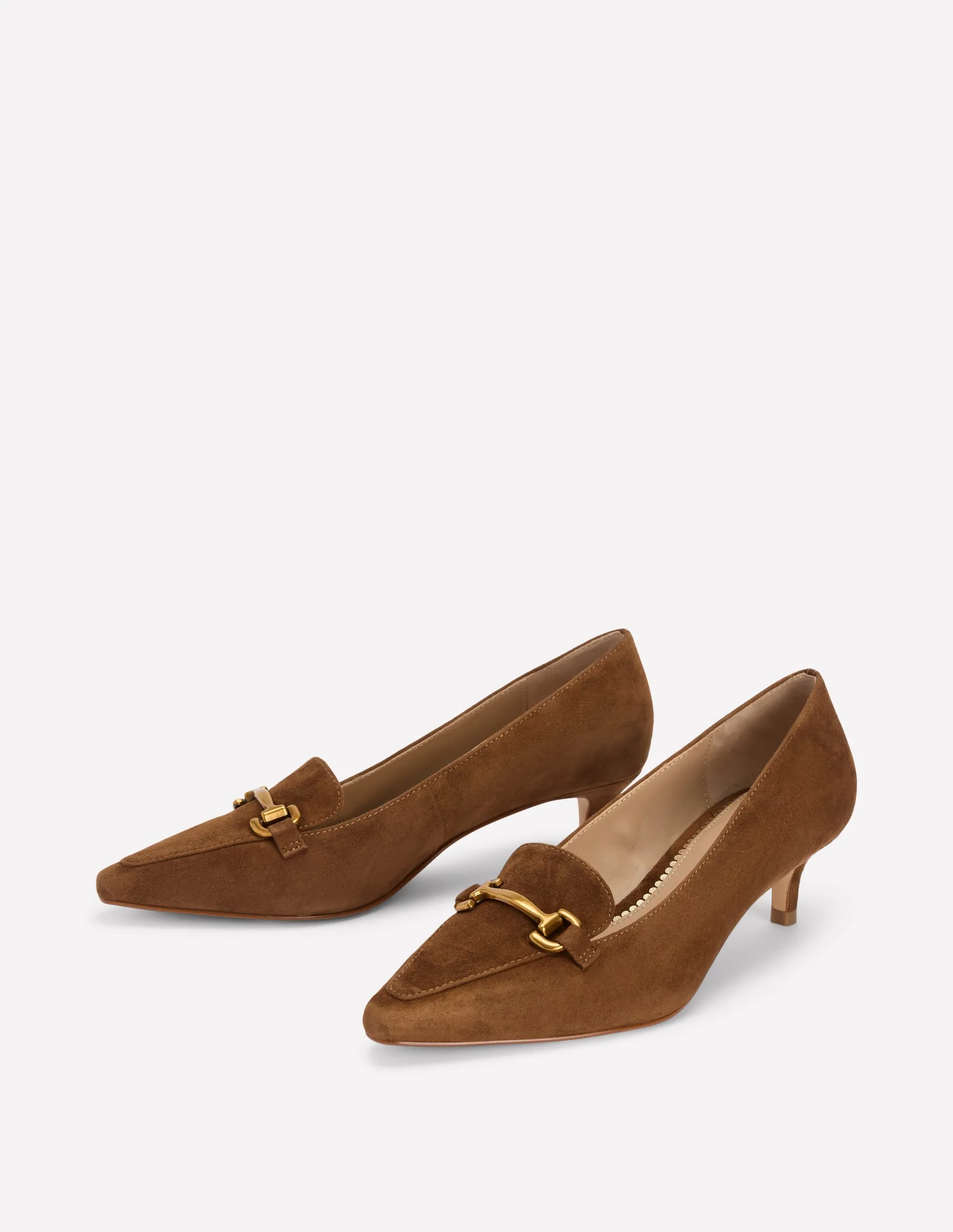 Iris Heel Snaffle Point Loafer-Raw Umber bride exclusive