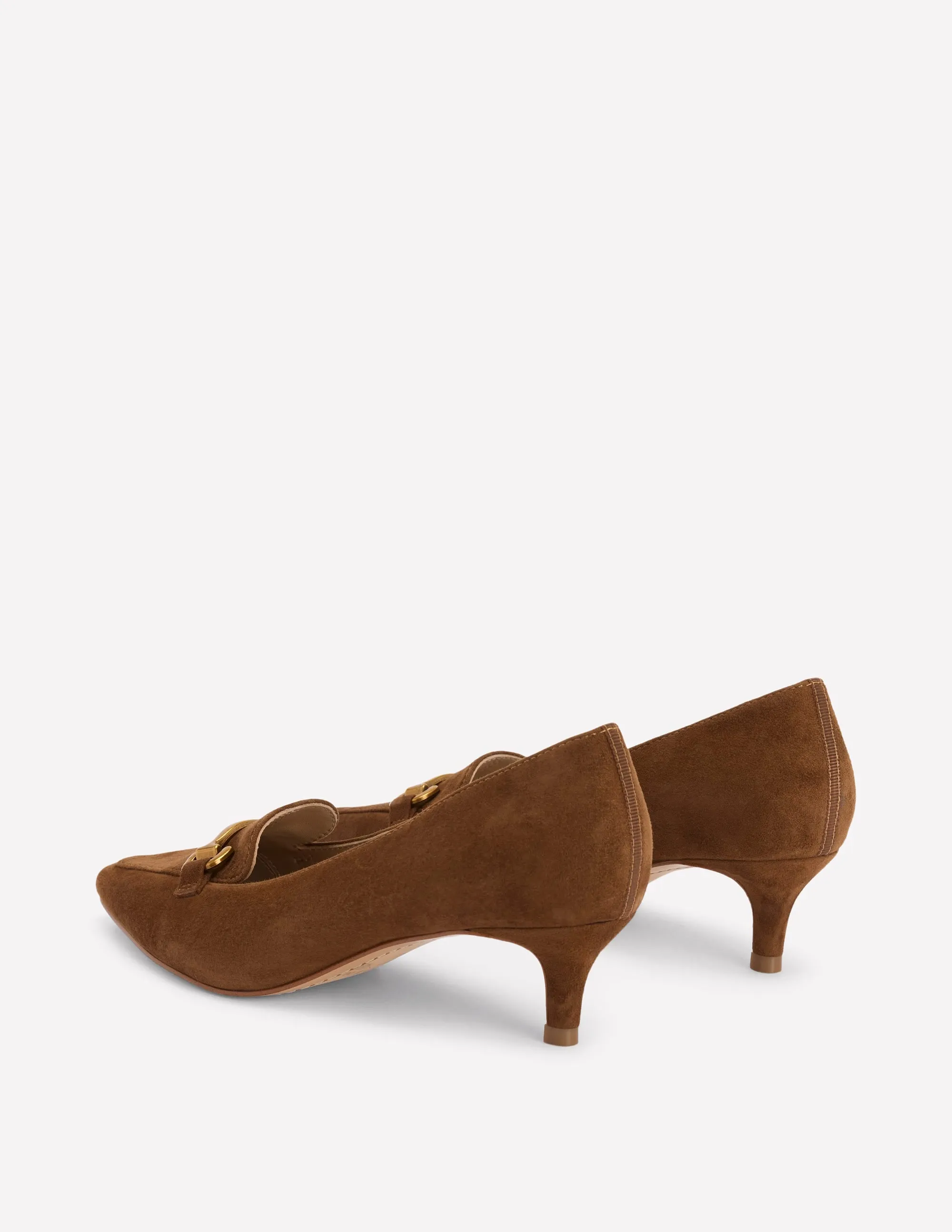 Iris Heel Snaffle Point Loafer-Raw Umber Comfort fit