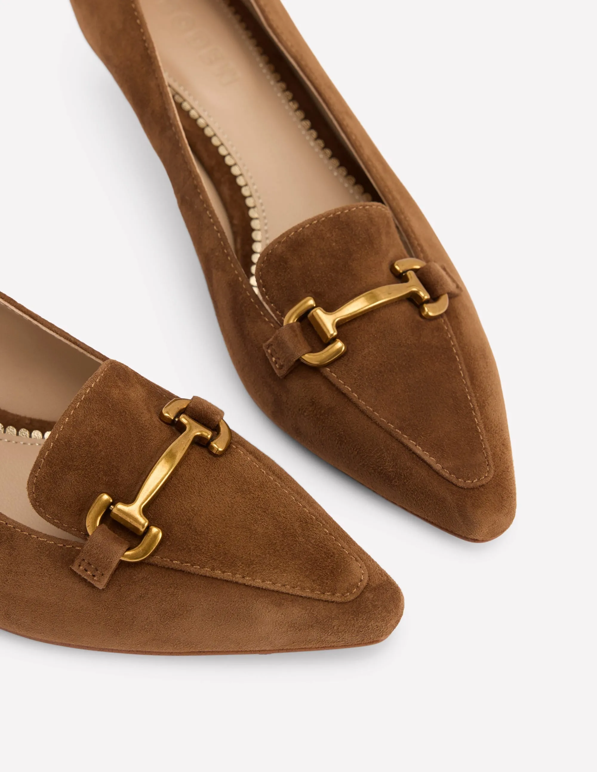 Iris Heel Snaffle Point Loafer-Raw Umber Business casual shoe