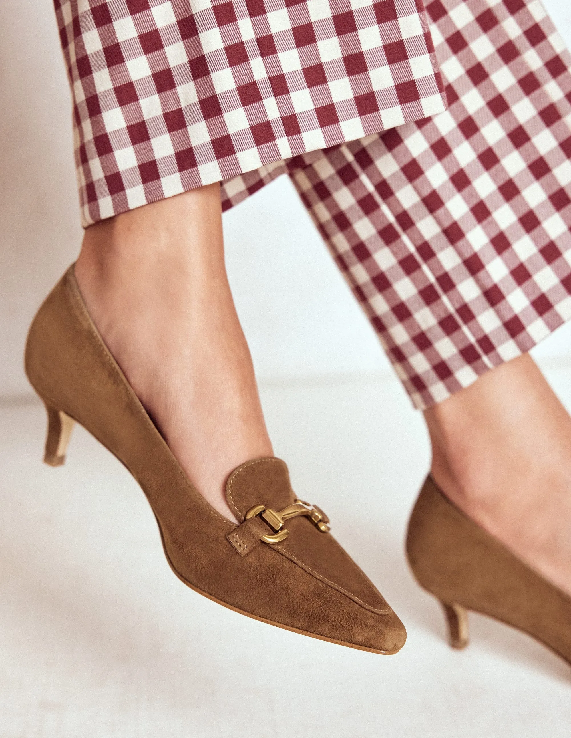 Iris Heel Snaffle Point Loafer-Raw Umber Campus daily