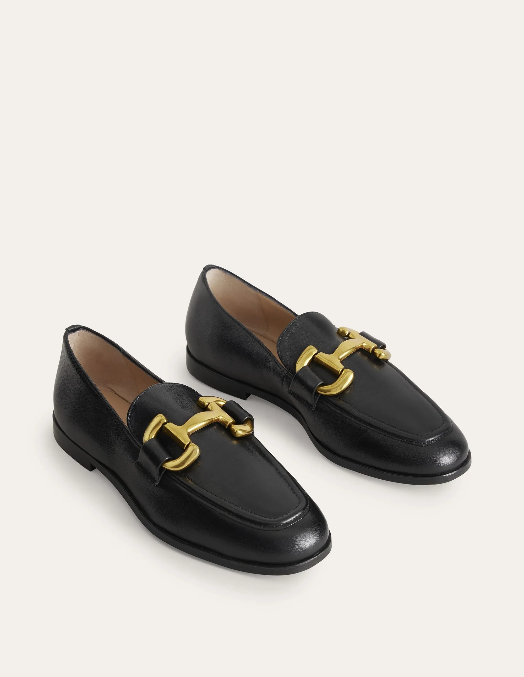 Iris Snaffle Loafers-Black Wide fit