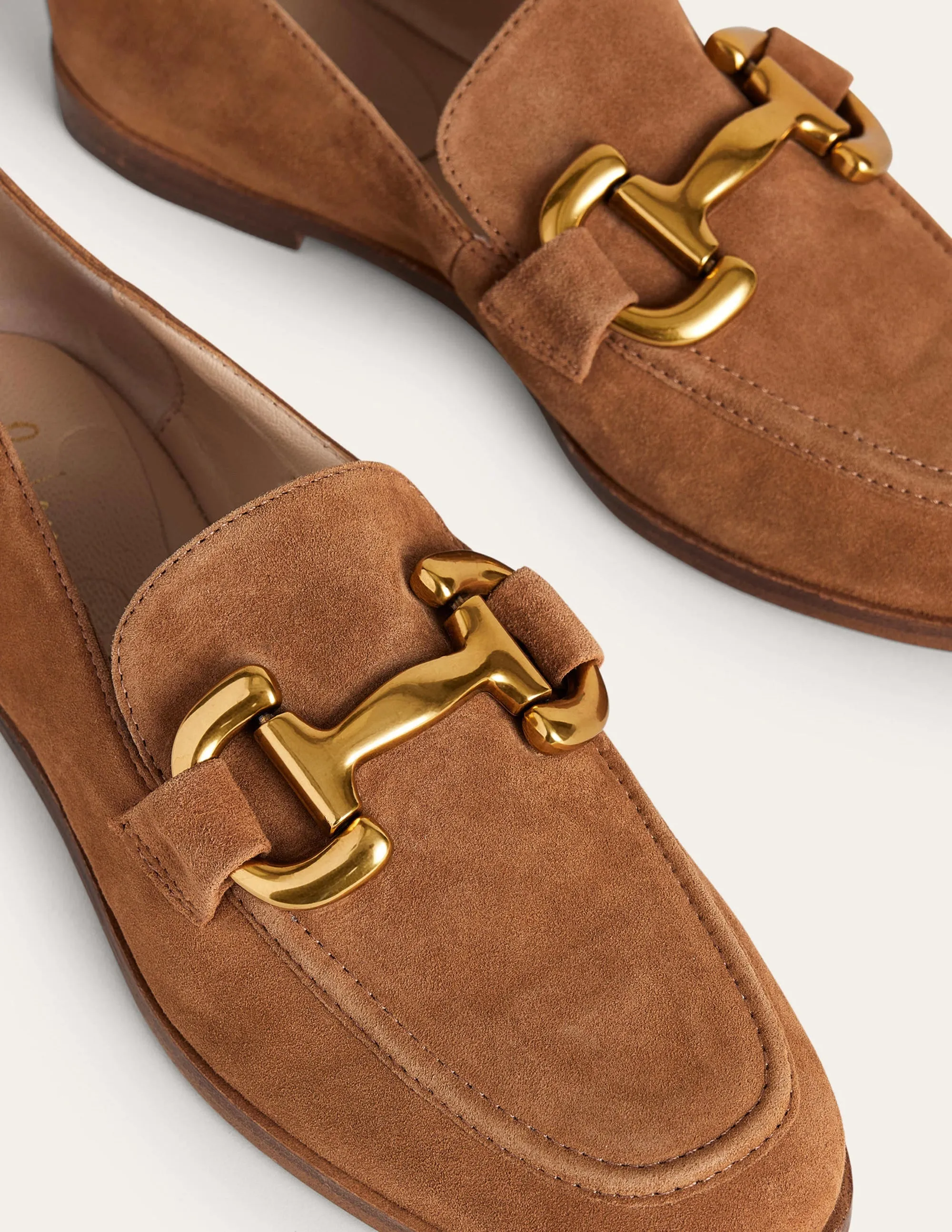 Iris Snaffle Loafers-Ginger Snap Suede Lightweight breathability