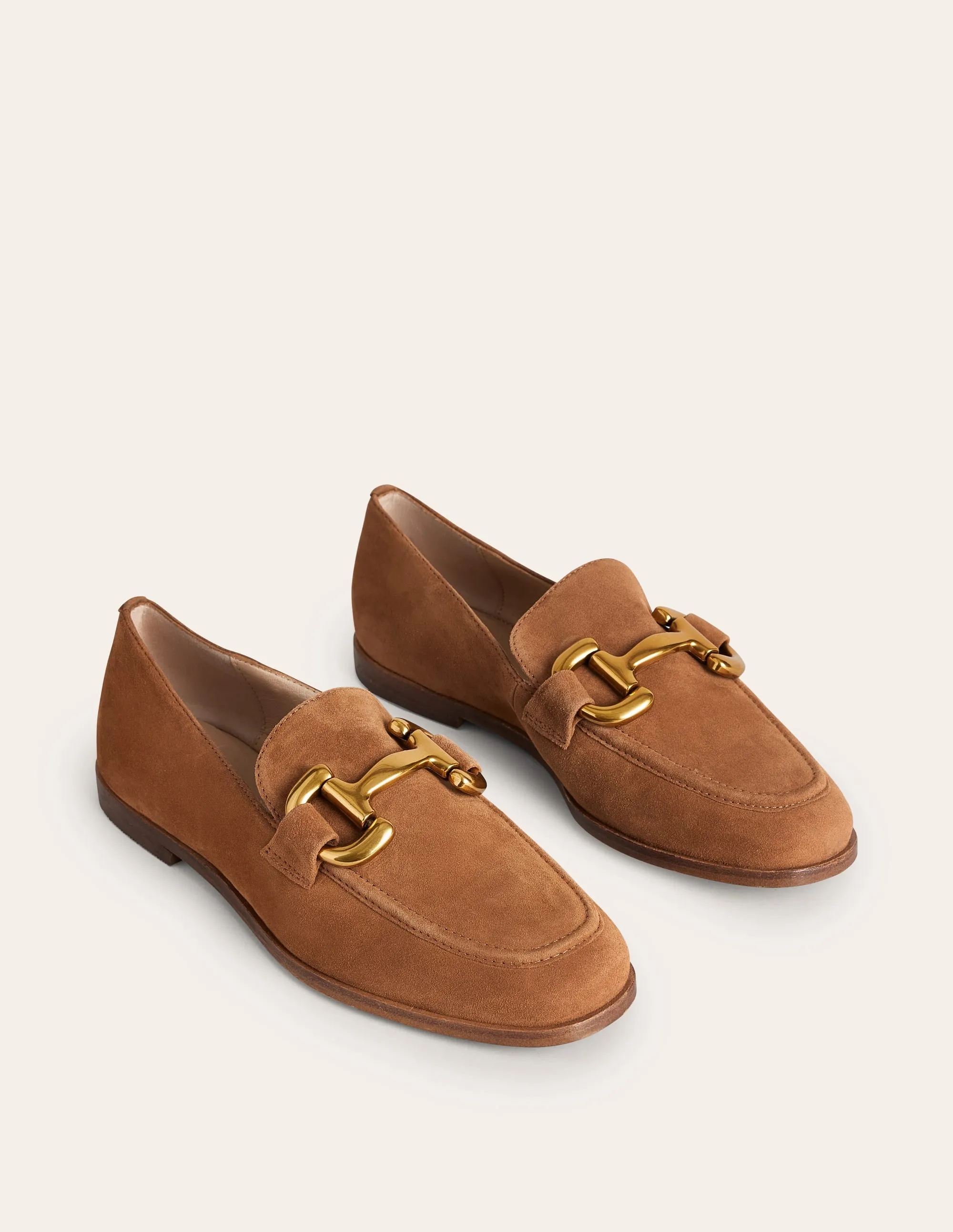 Iris Snaffle Loafers-Ginger Snap Suede Chic fashion