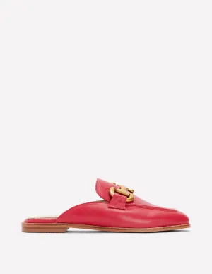 Iris Snaffle Mule Loafers-Red casual shoes