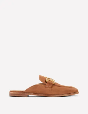 Iris Snaffle Mule Loafers-Tan urban walk