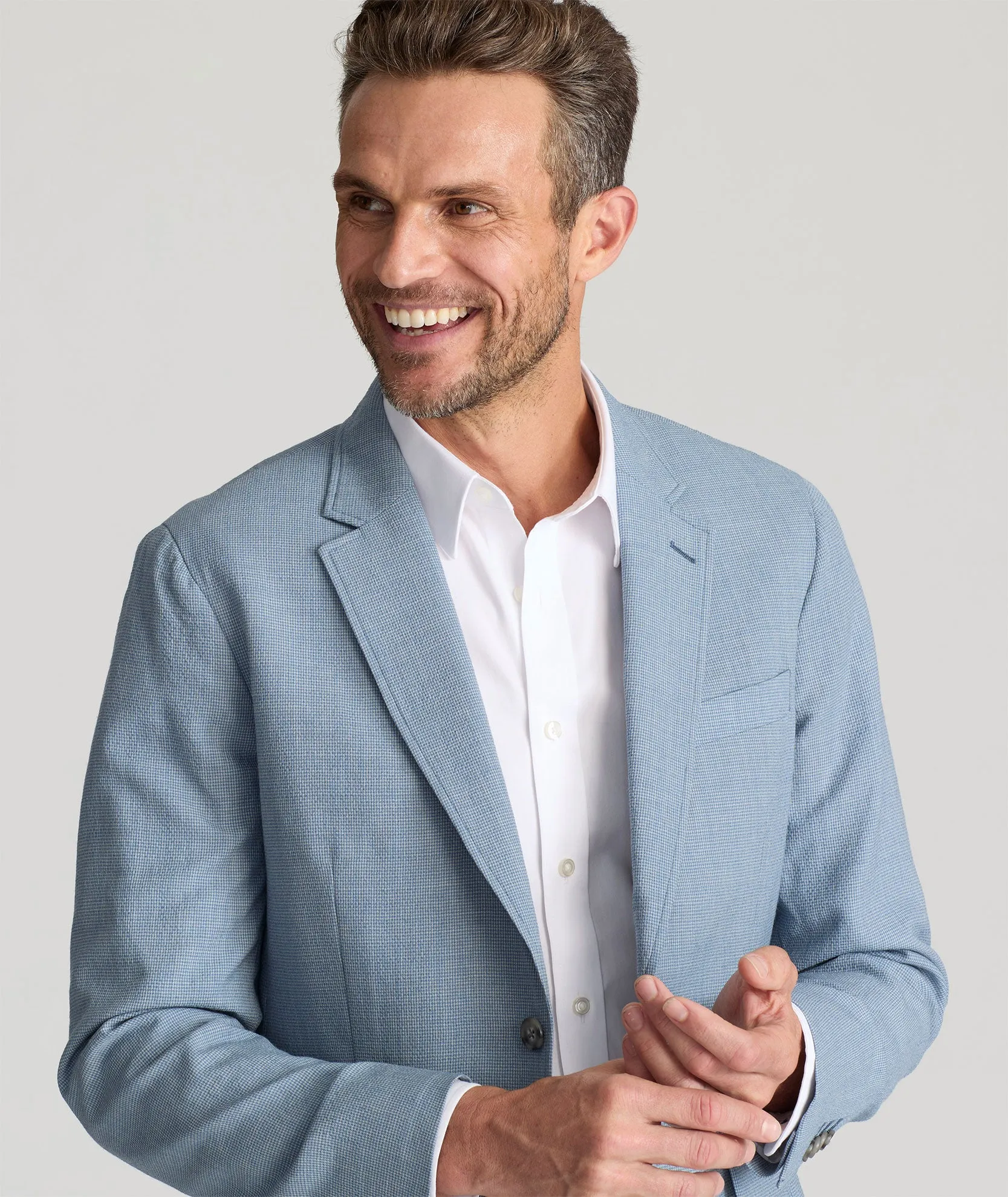 Italian Wool Seersucker Lane Sport Coat rainy day shield
