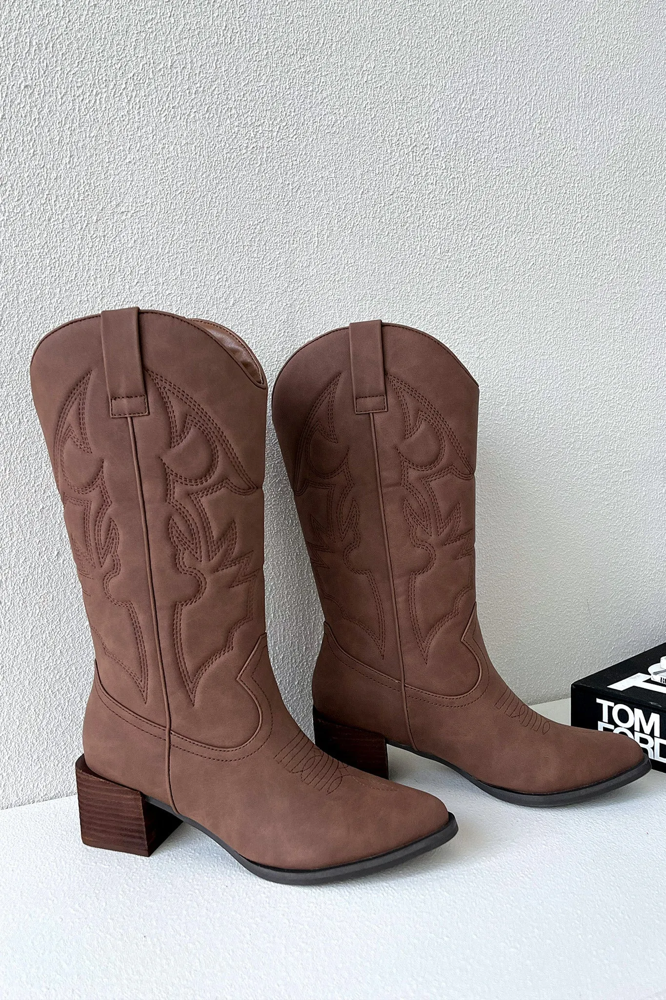 Jagger Cowboy Boots - Cocoa waterproof breathable