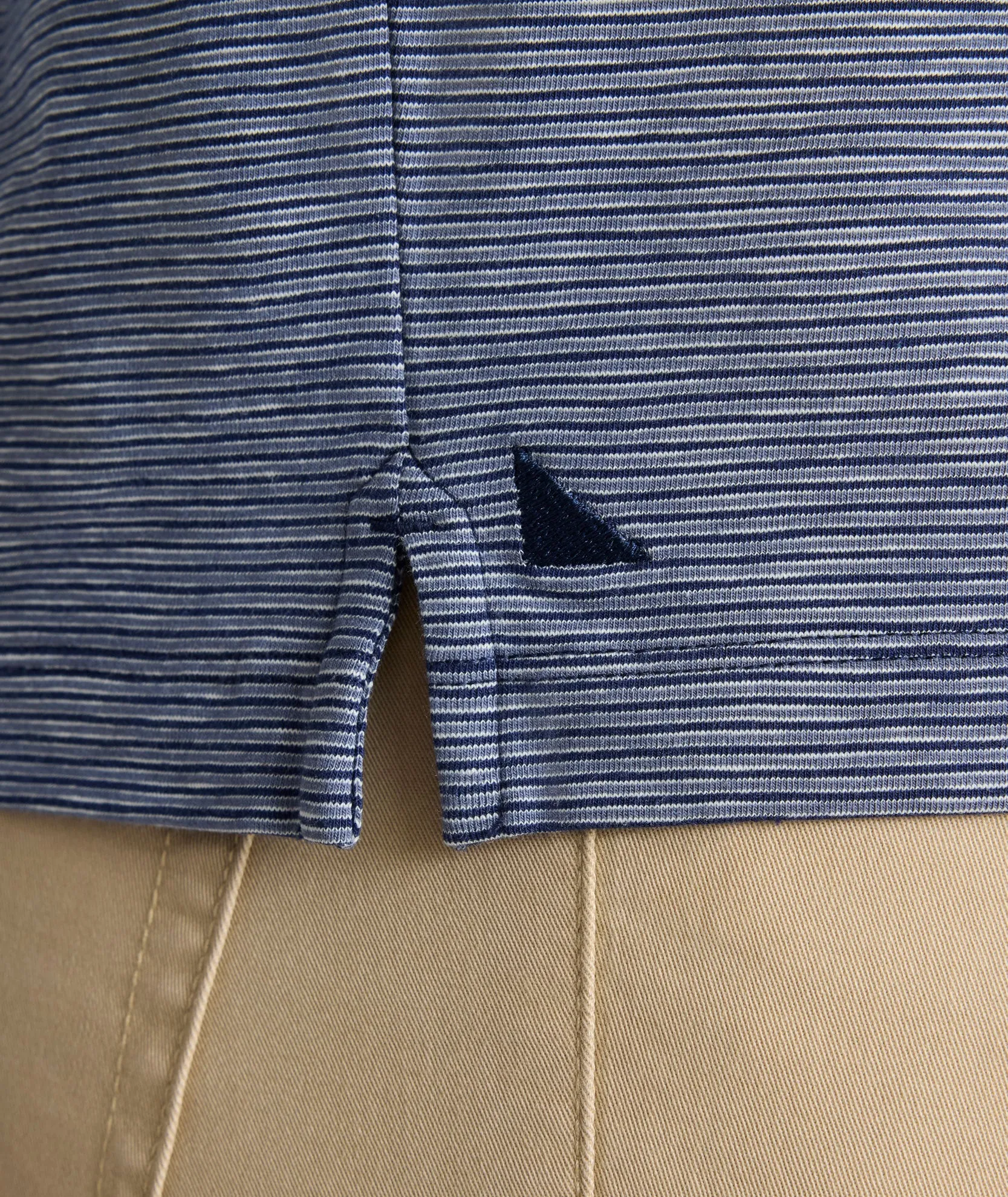 Jersey Slub Short-Sleeve Henley breeze mood