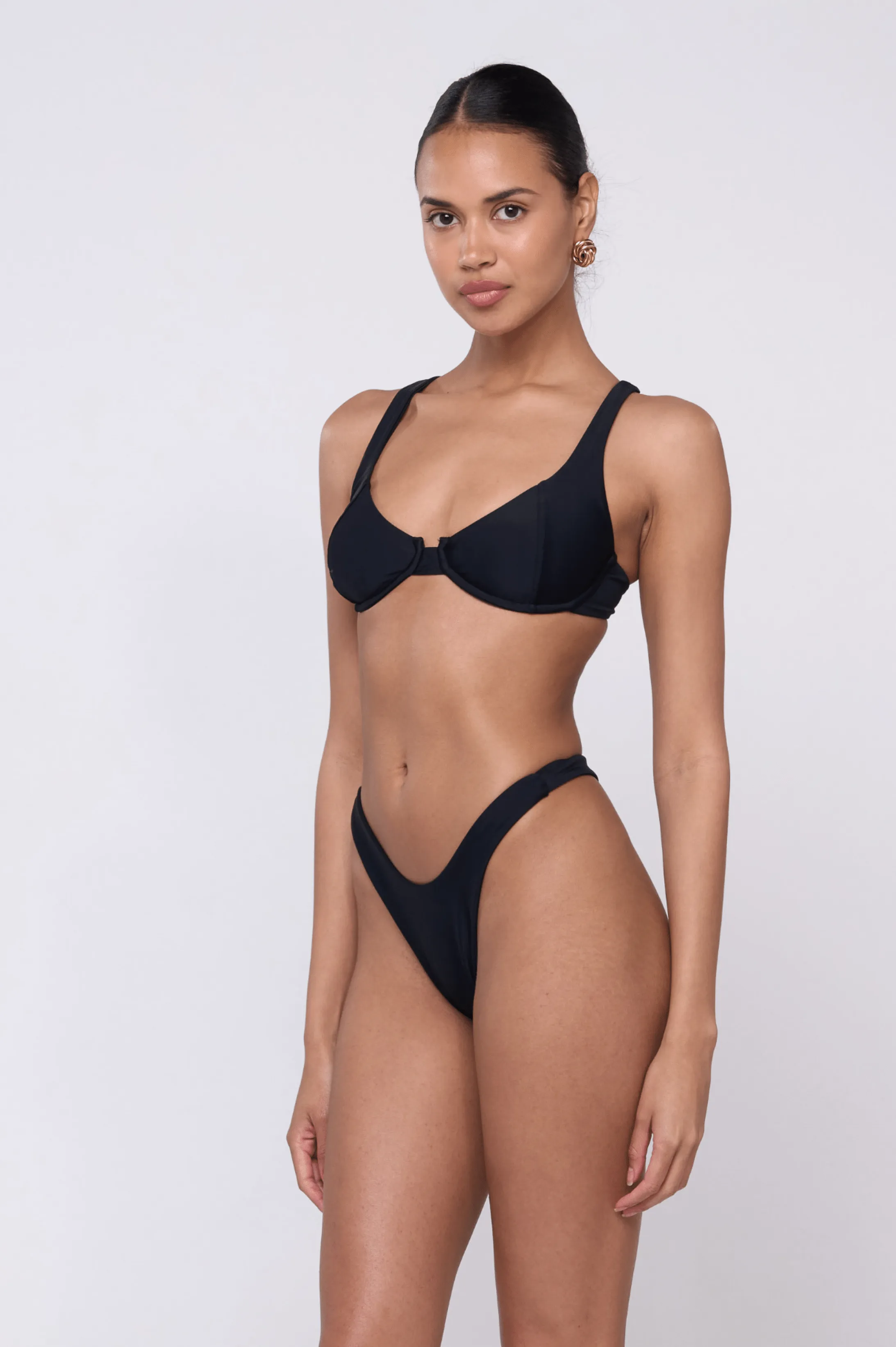 Joey Bikini Bottom in Black Elegant design