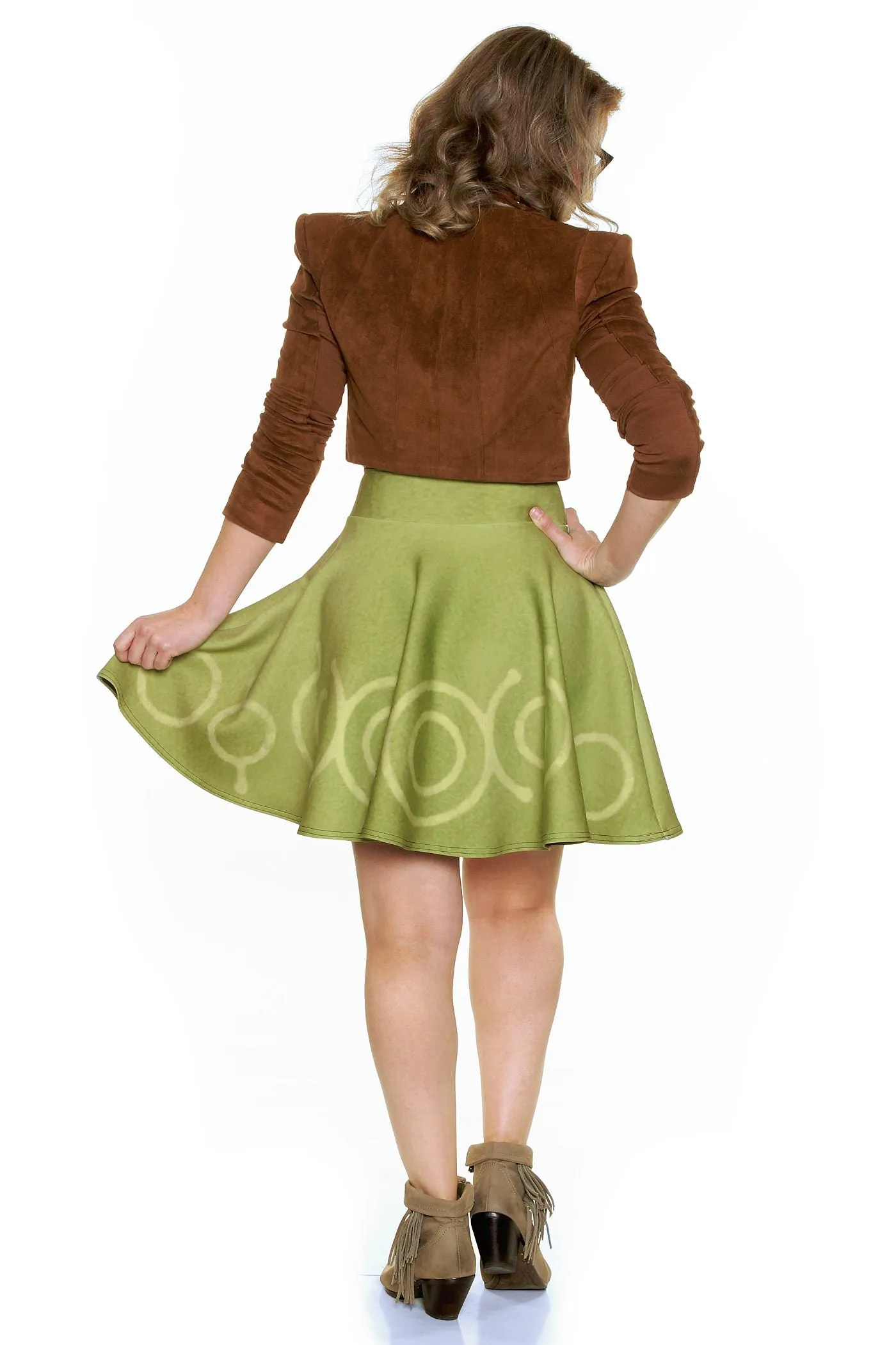 Juno Skater Skirt natural fabric