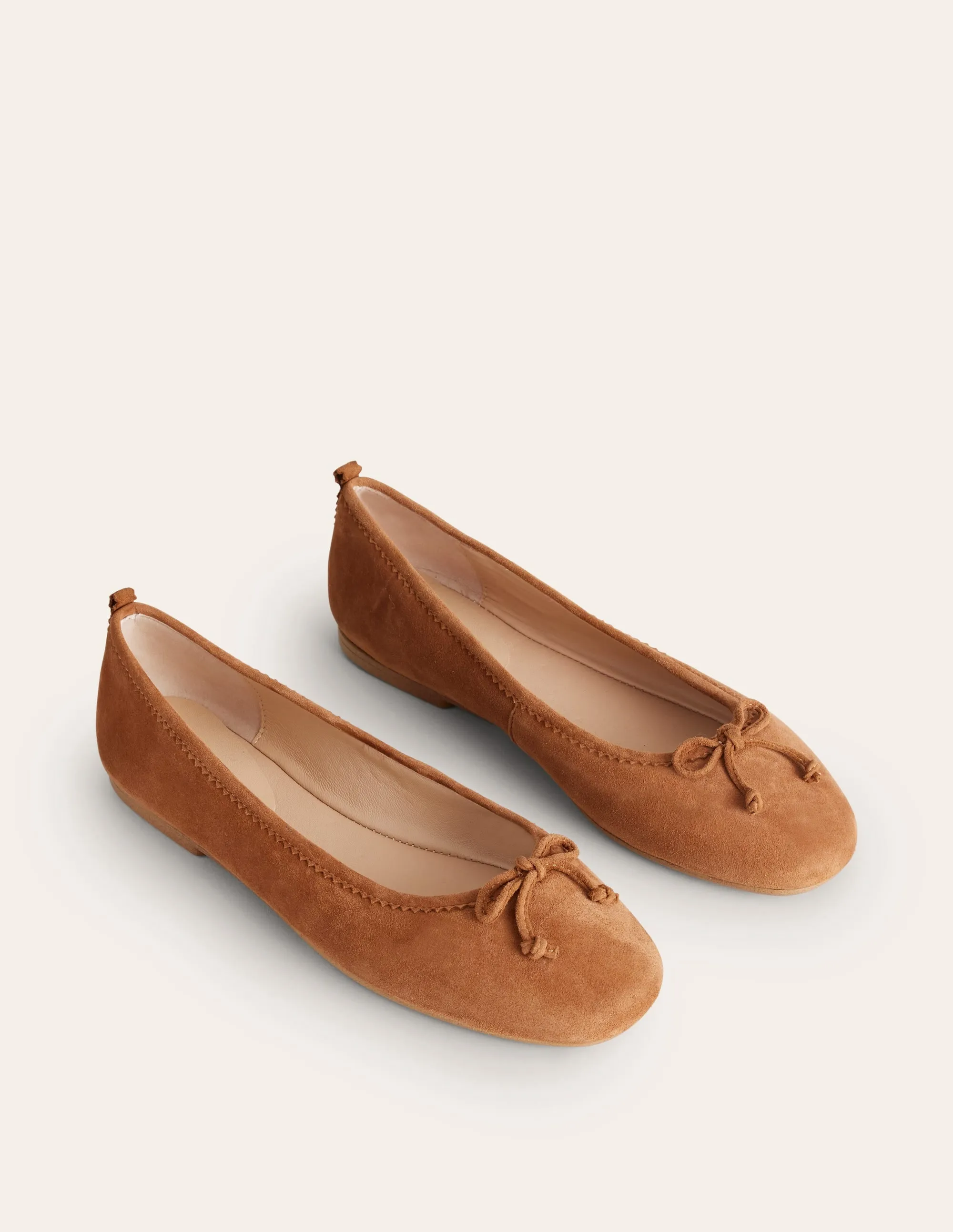 Kitty Flexi Sole Ballet Pumps-Ginger Snap Suede comfort feel