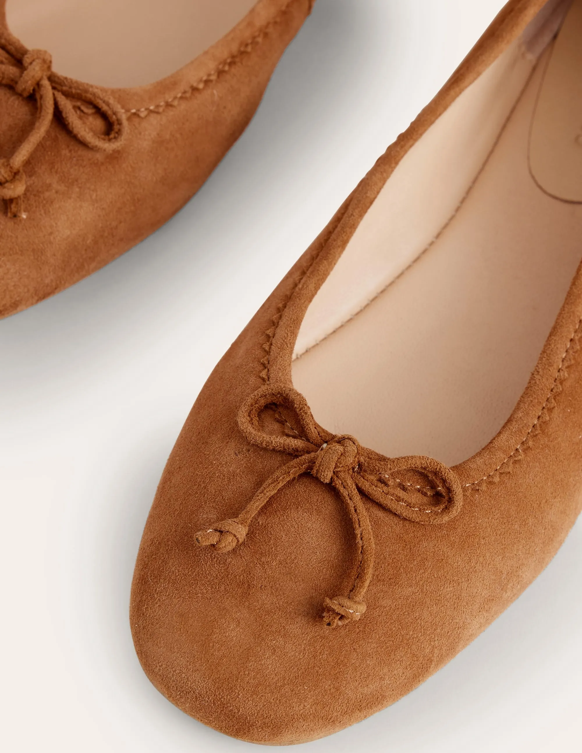 Kitty Flexi Sole Ballet Pumps-Ginger Snap Suede light fashion