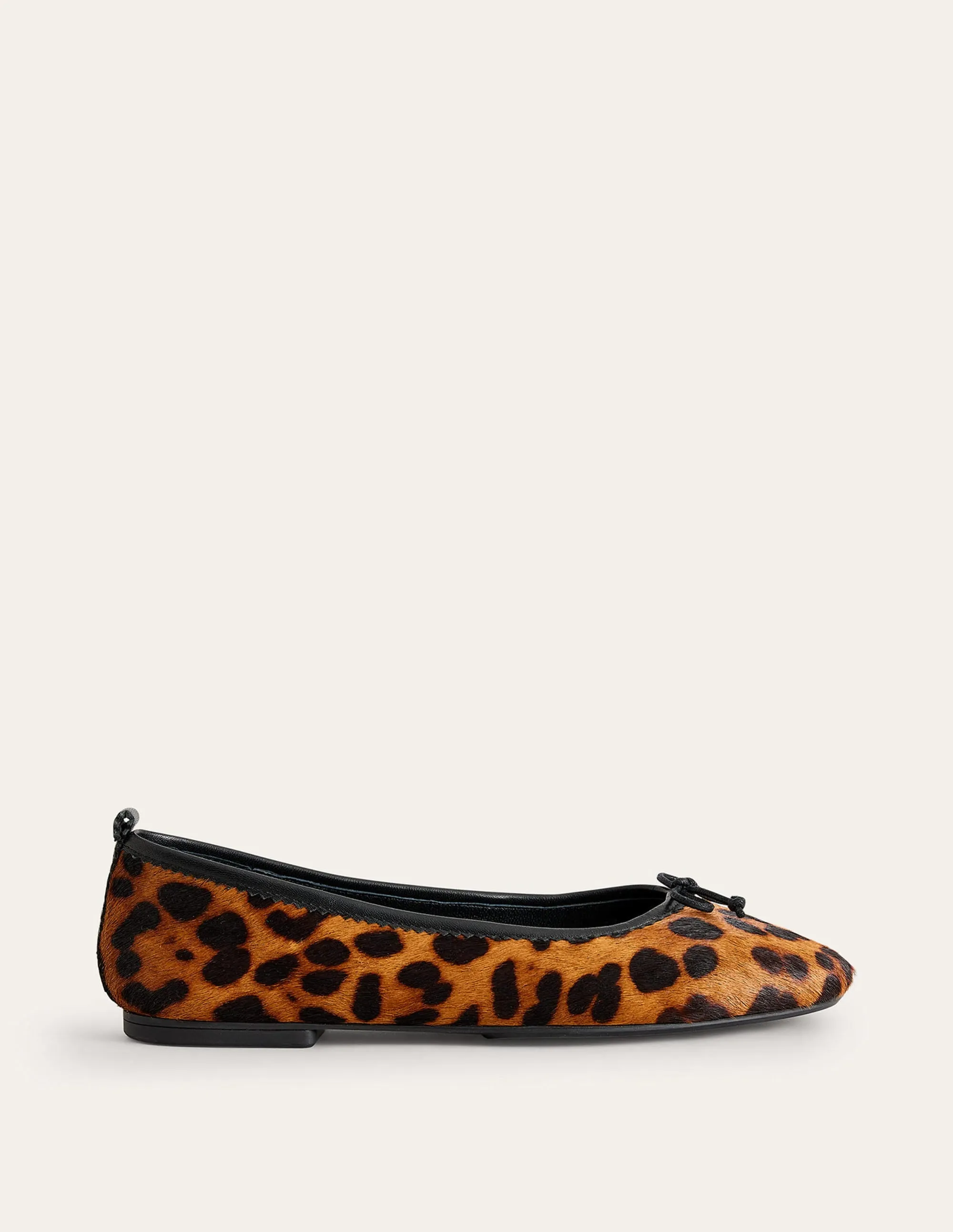 Kitty Flexi Sole Ballet Pumps-Leopard casual style