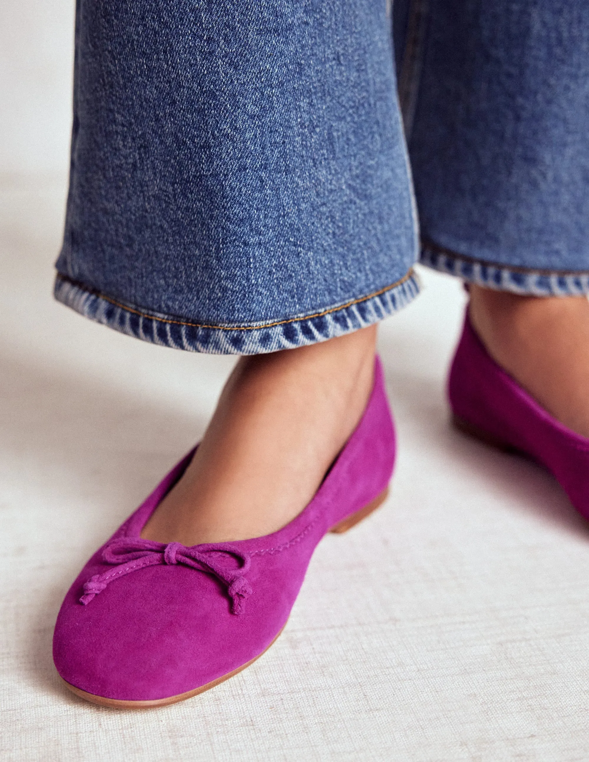Kitty Flexi Sole Ballet Pumps-Regal Purple soft insole