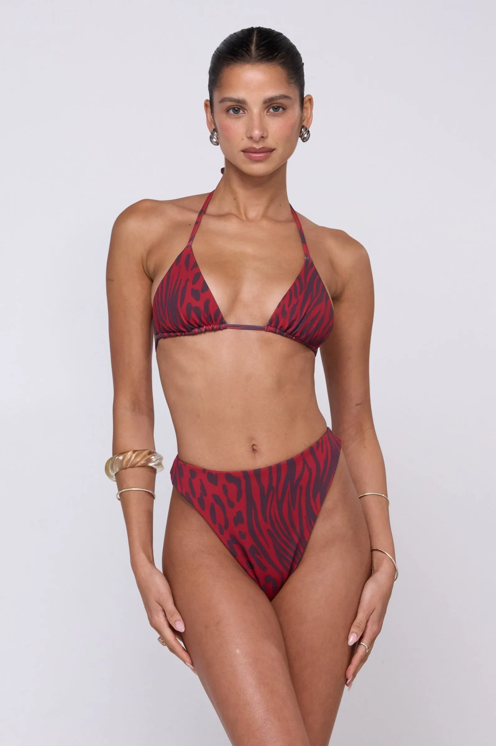 Kyle Bikini Top in Vixen sun care