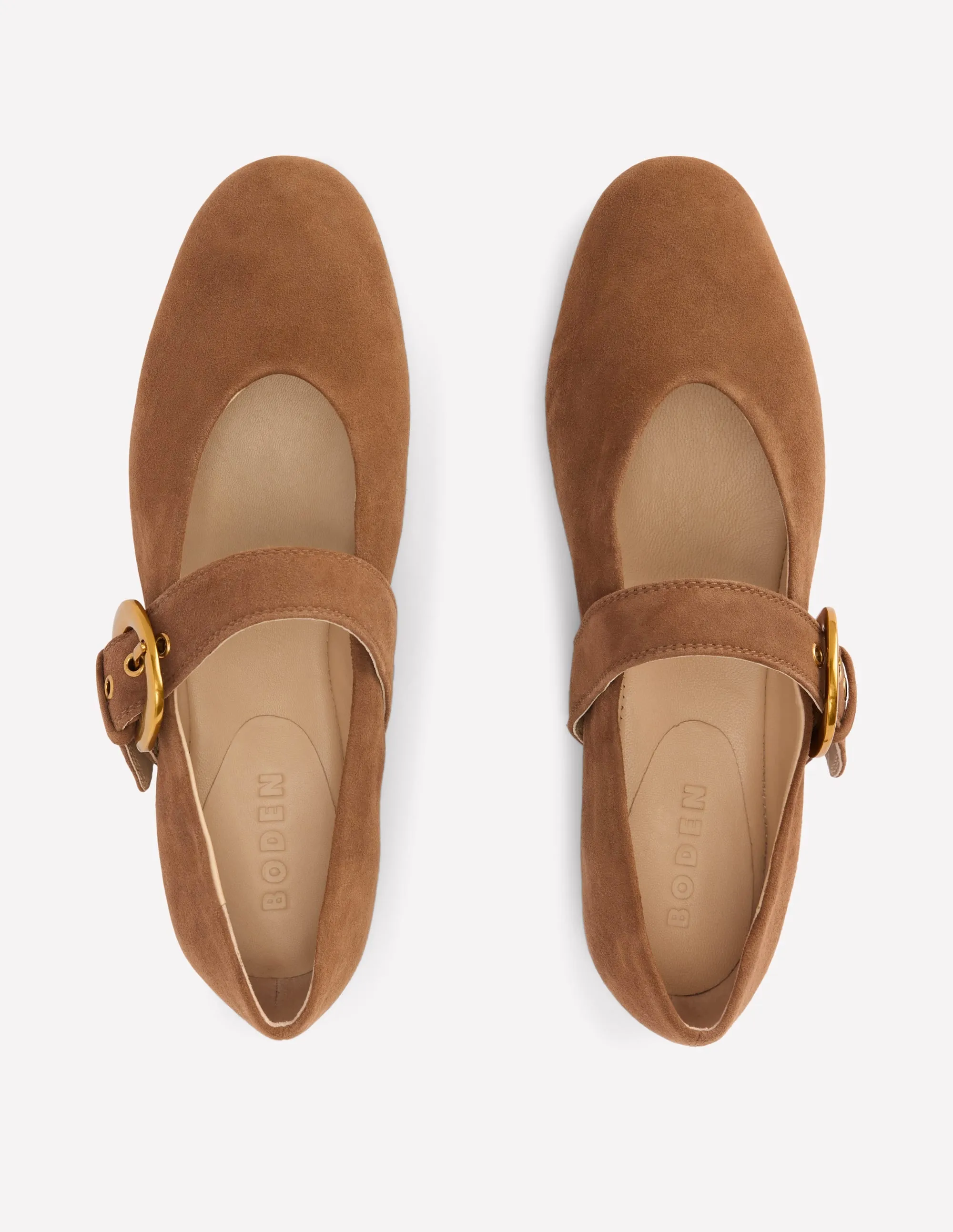Kylie Flat Buckle Mary Jane-Raw Umber comfort wrap