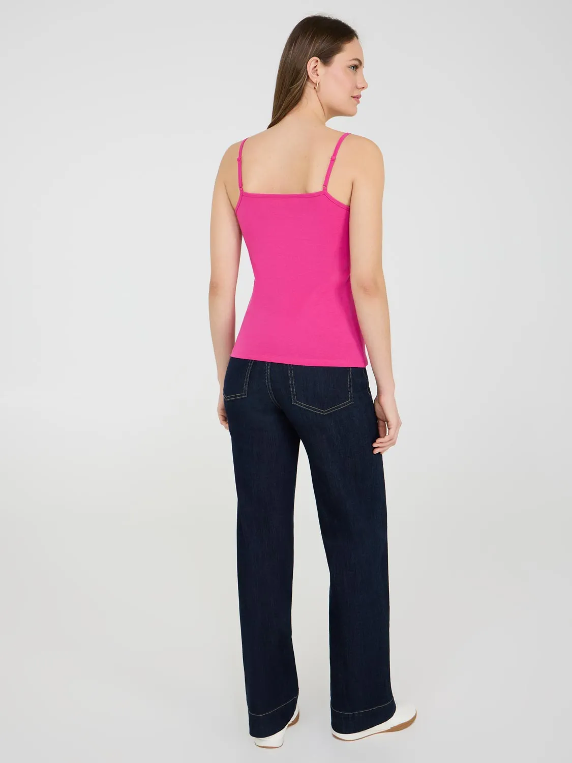 Lace Trim V-Neck Tank Top all season