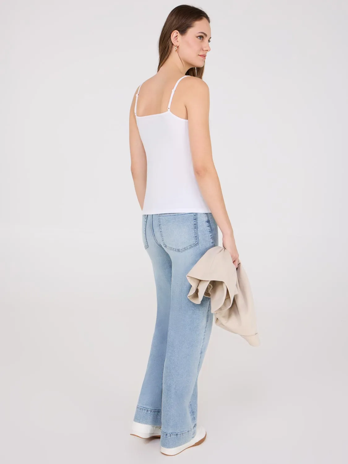 Lace Trim V-Neck Tank Top mix ready