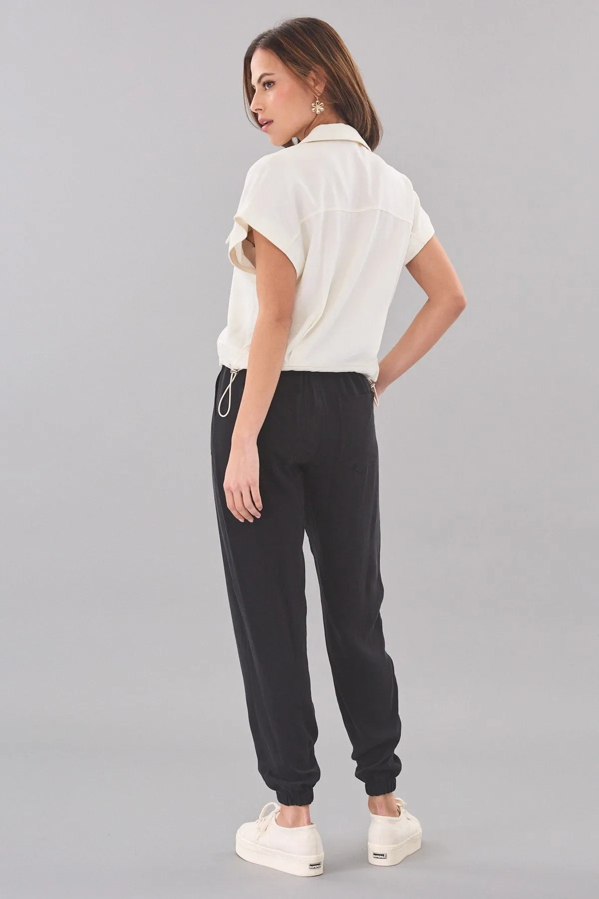 Linen Cupro Twill Vest highland casual style