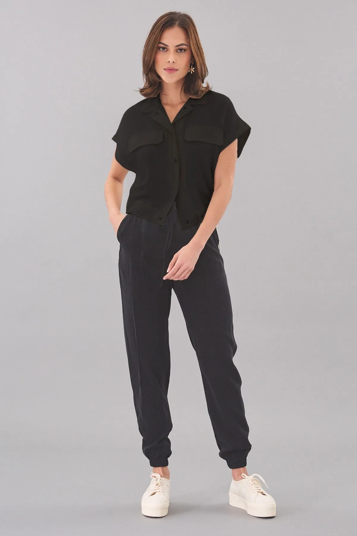 Linen Cupro Twill Vest dusk to dawn wear