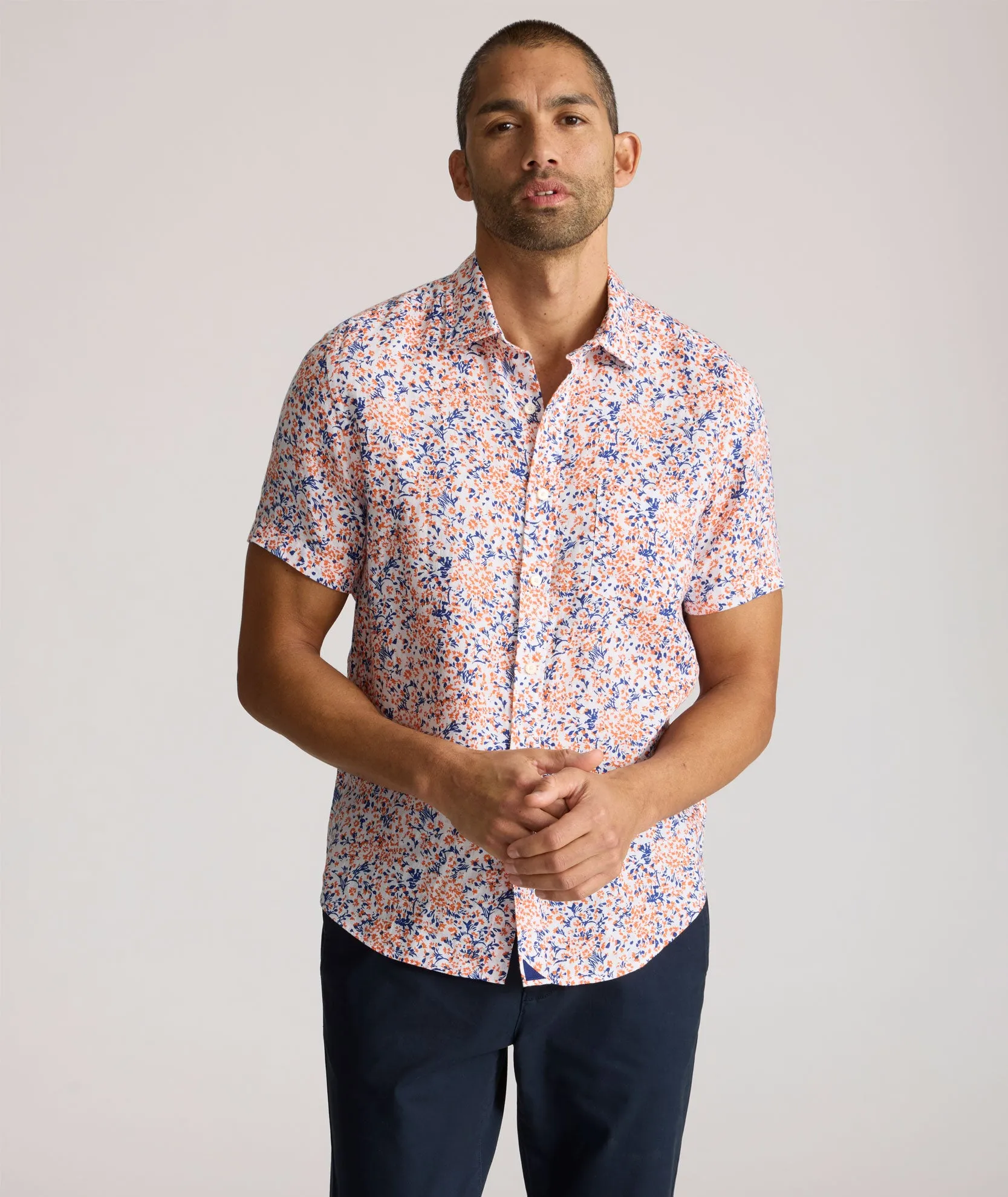 Linen Short-Sleeve Ellsworth Shirt Total Ease