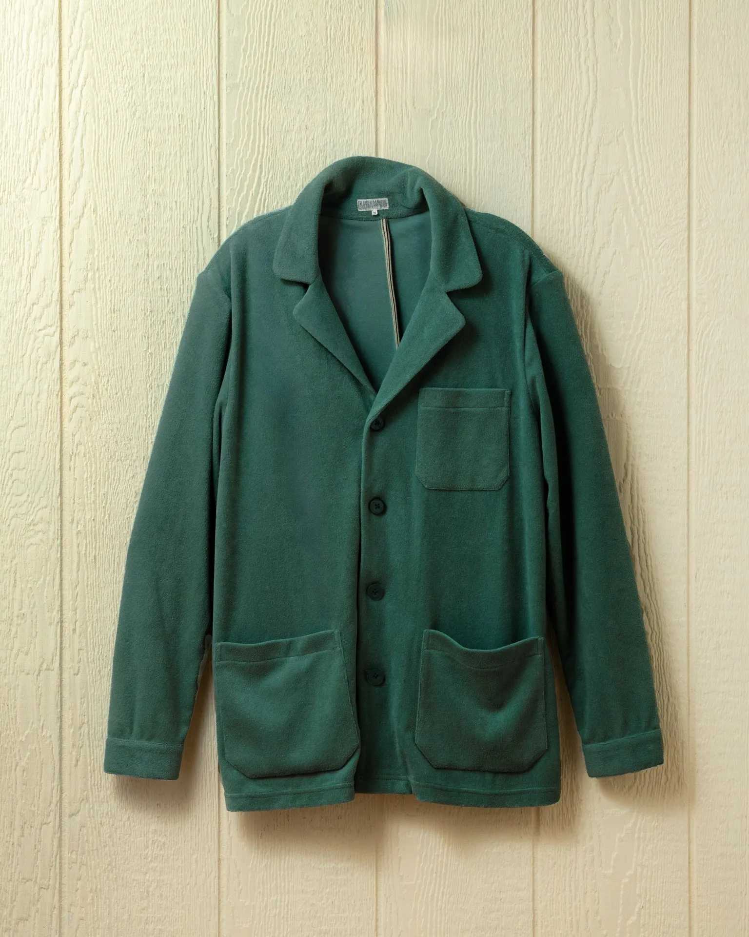Loafer Jacket in Bermuda Green Terrycloth everyday explorer
