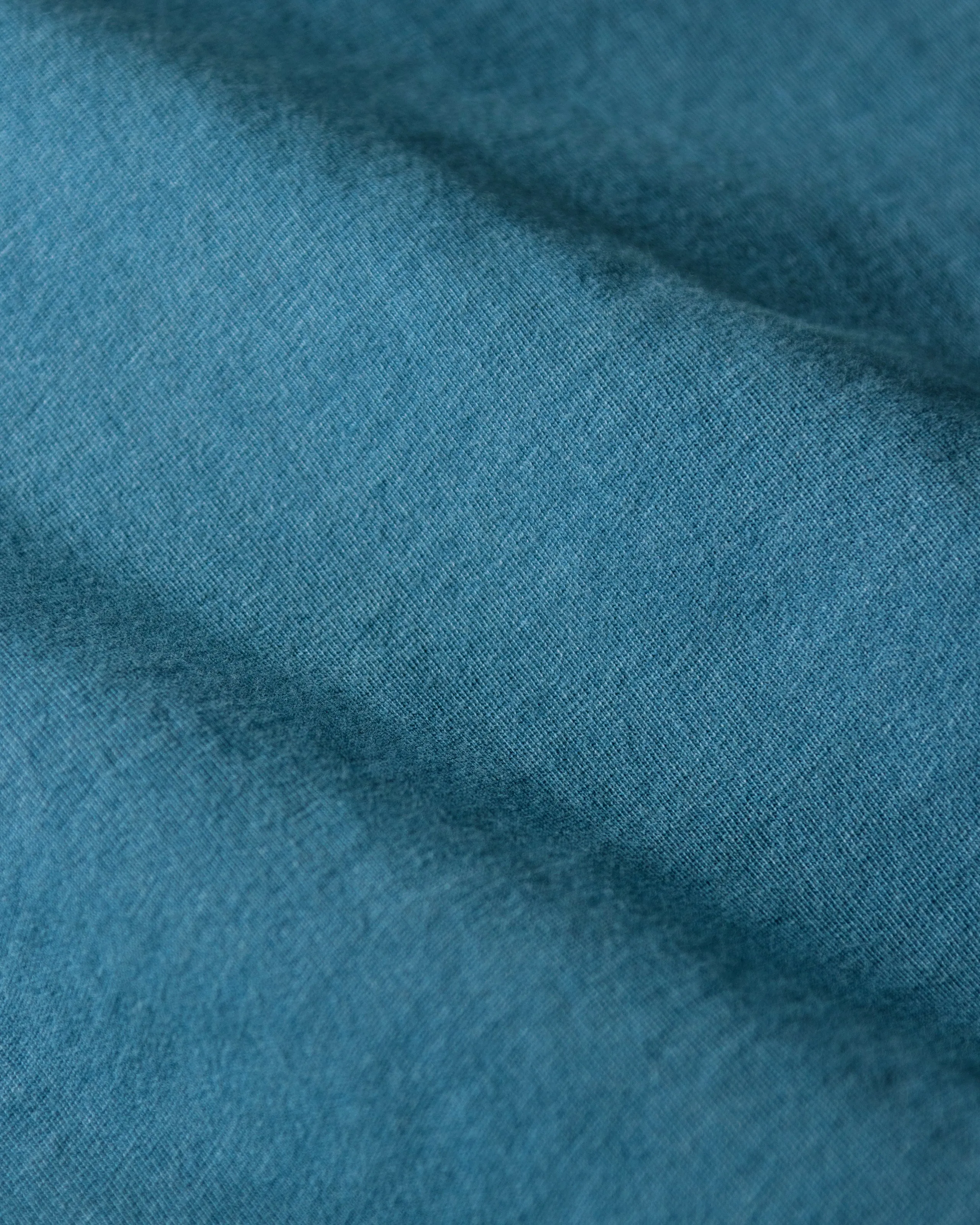 Long Sleeve Indigo Polo in Washed Jersey office style