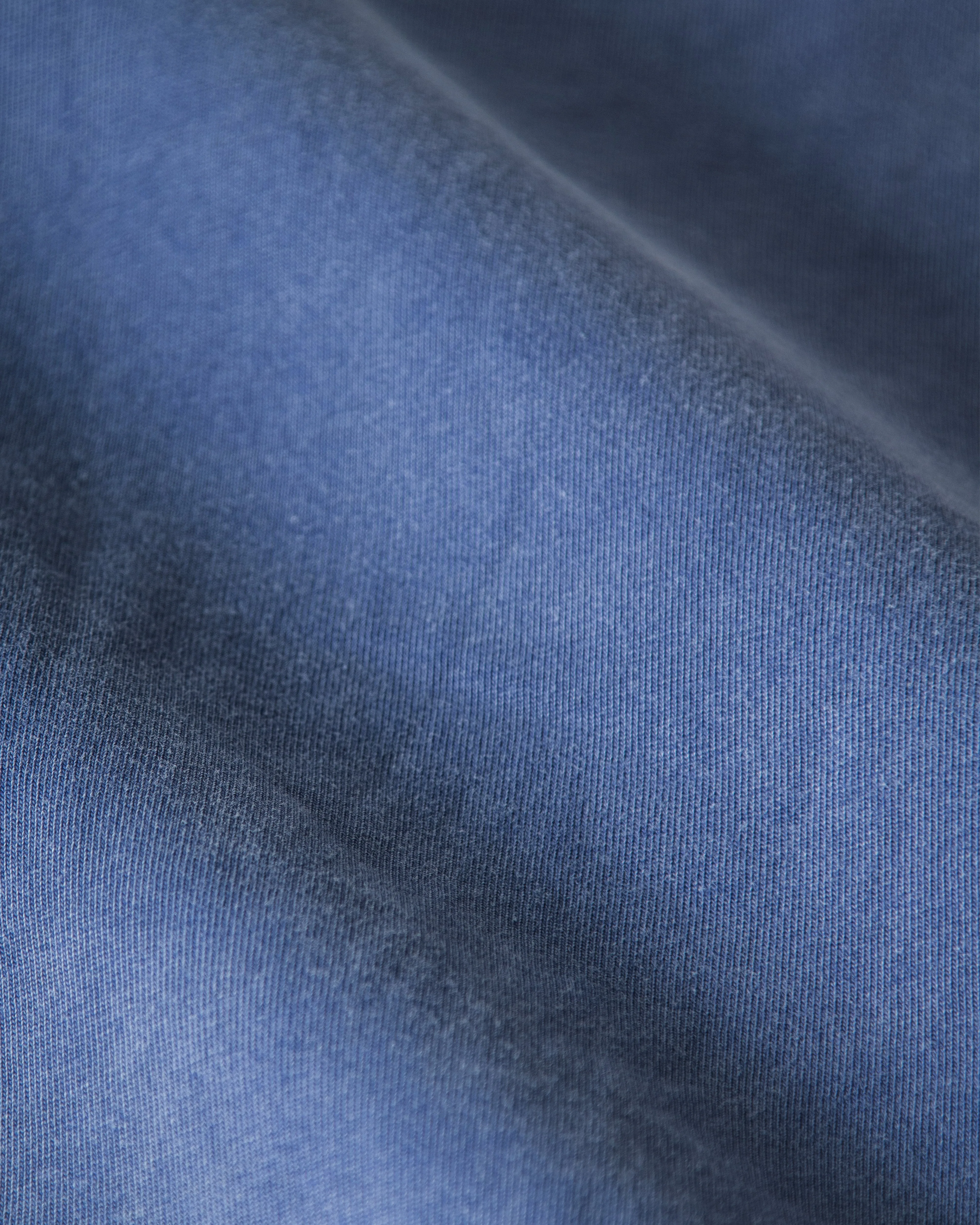 Long Sleeve Salt Washed Polo in Navy preppy edge