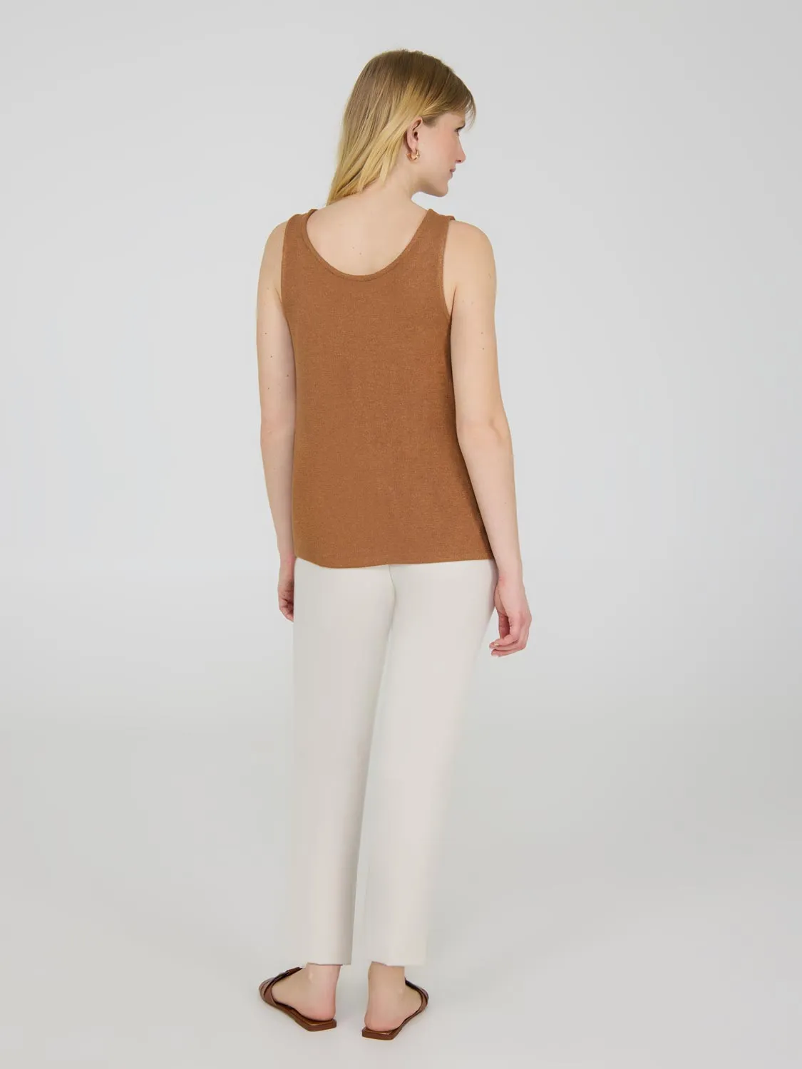 Loose Knit Sweater Tank Top Airy Feel
