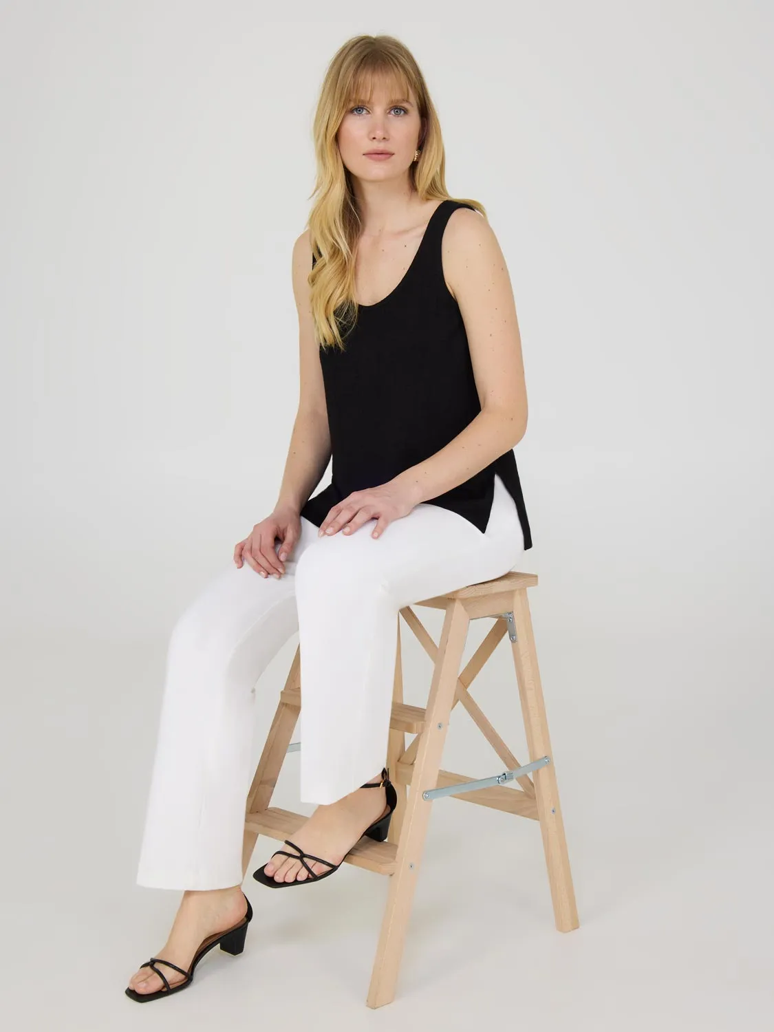 Loose Knit Sweater Tank Top Original Mood