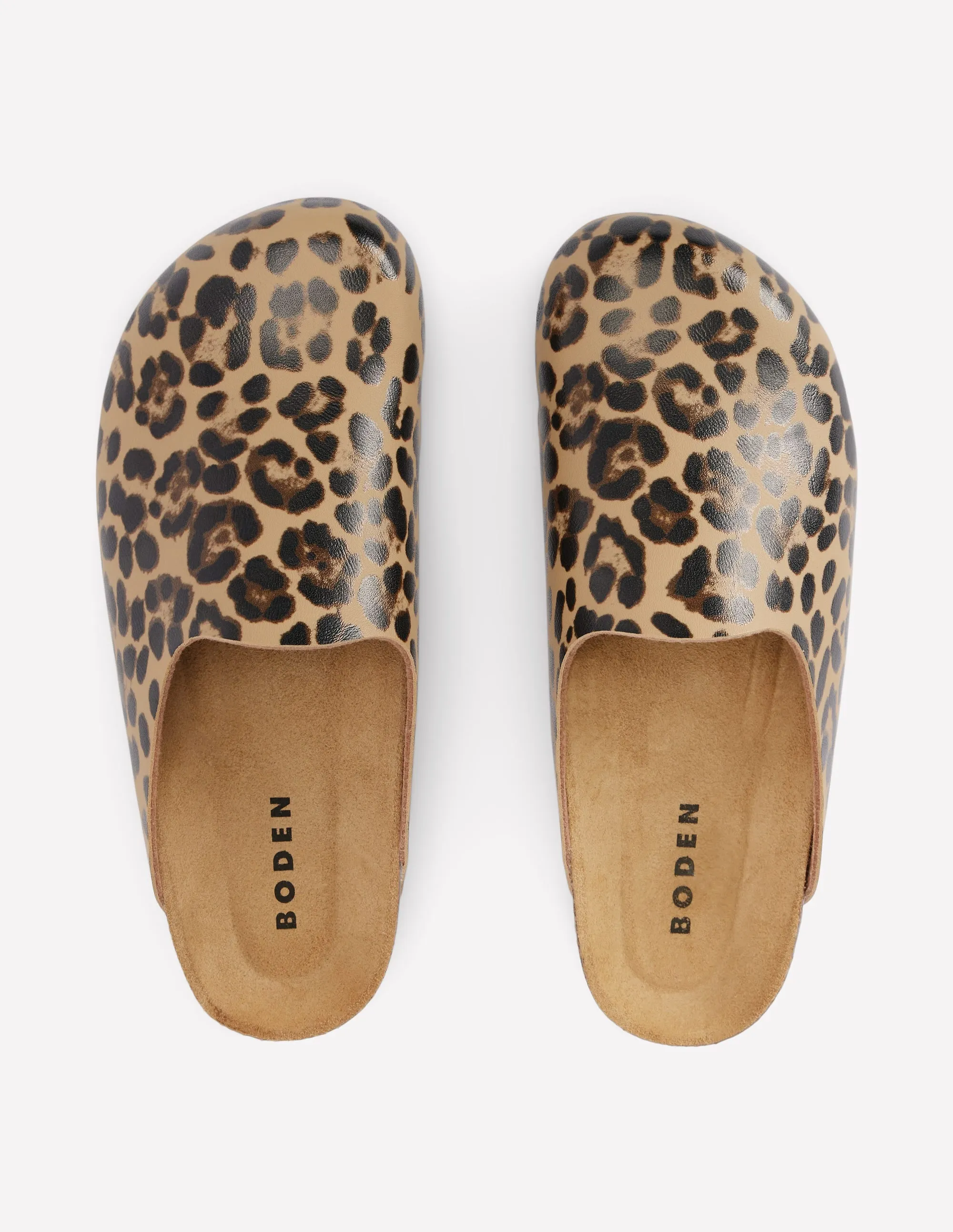 Lyla Colour Block Clogs-Leopard anti slip