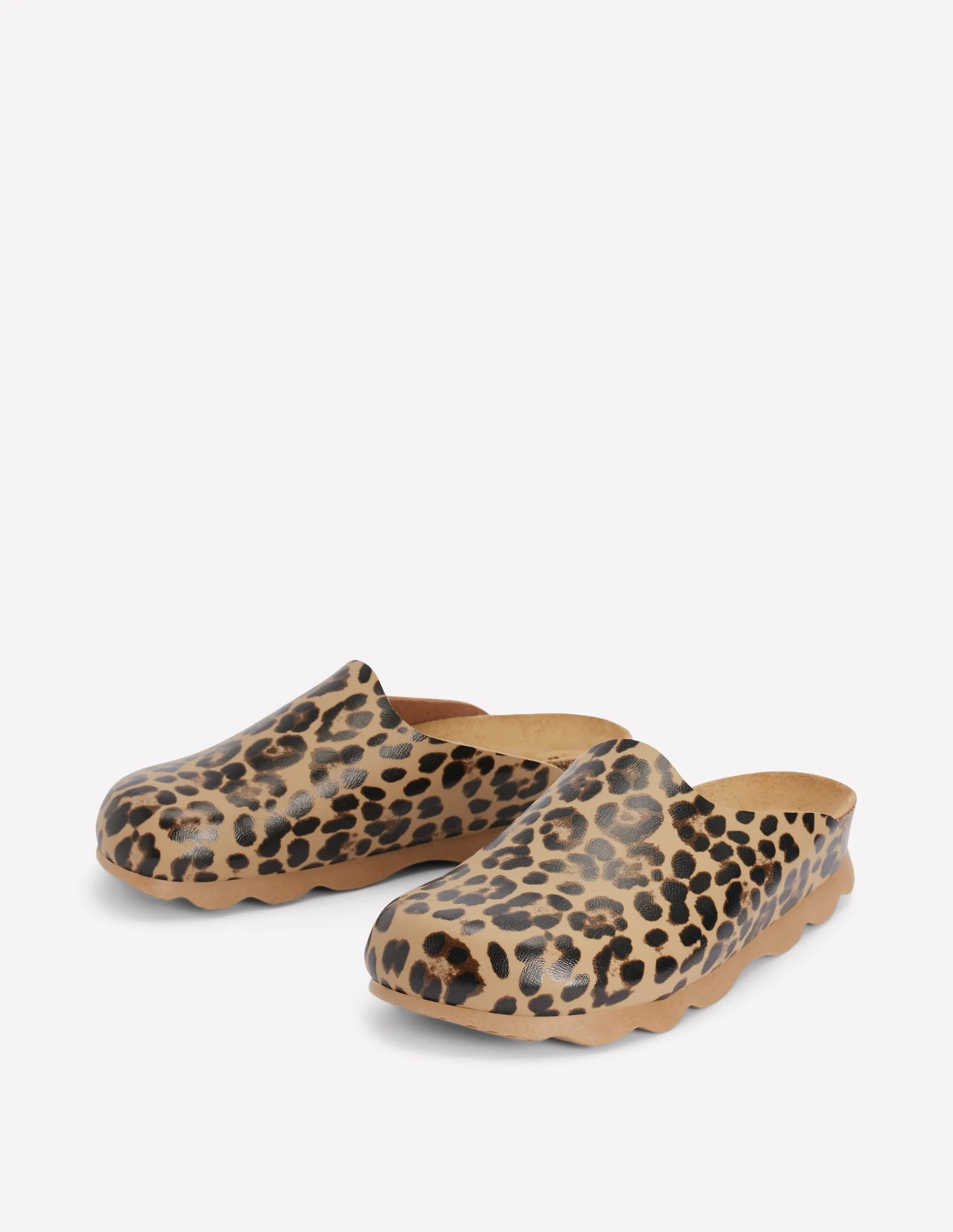 Lyla Colour Block Clogs-Leopard casual shoes