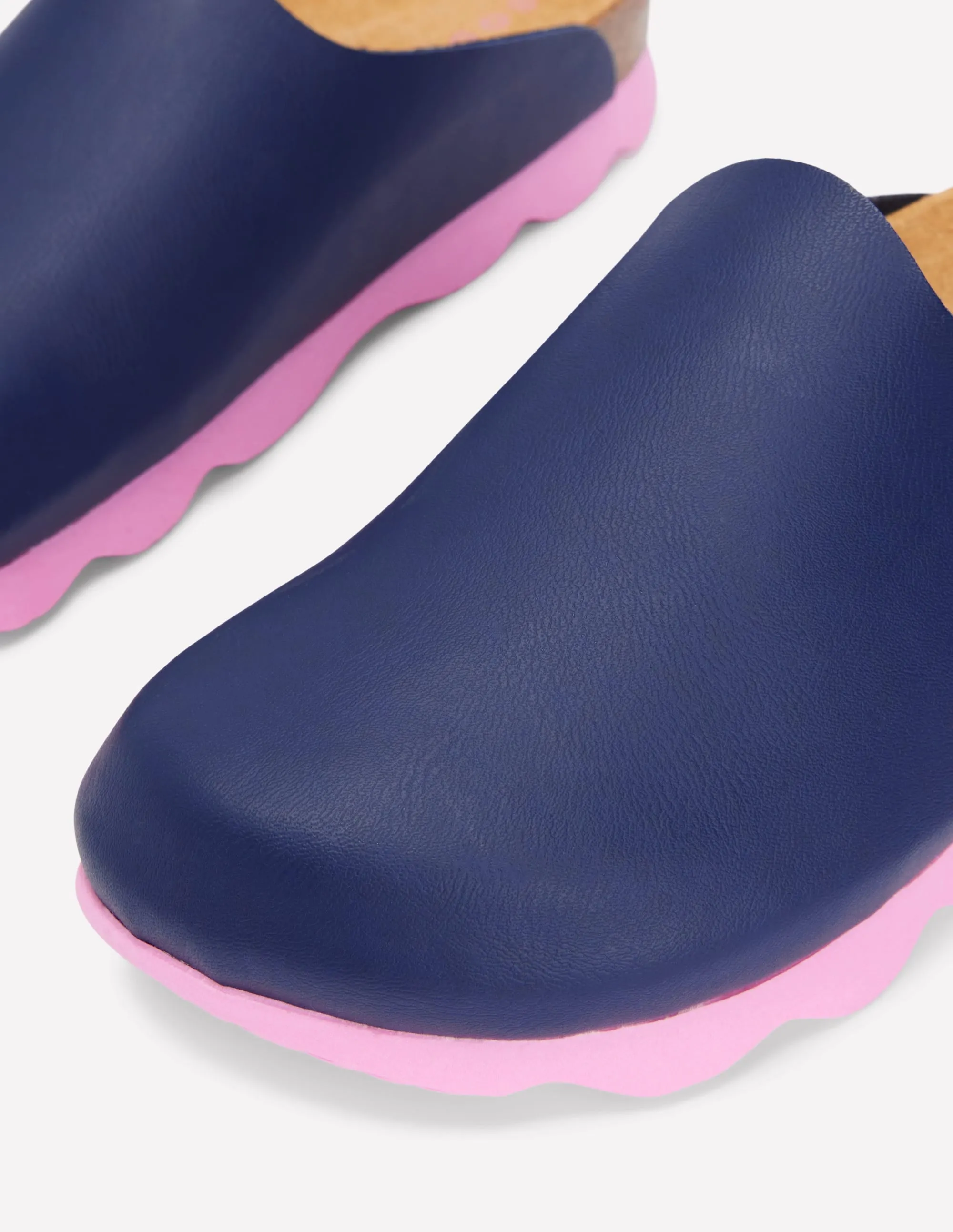 Lyla Colour Block Clogs-Navy/Soft Pink durable material