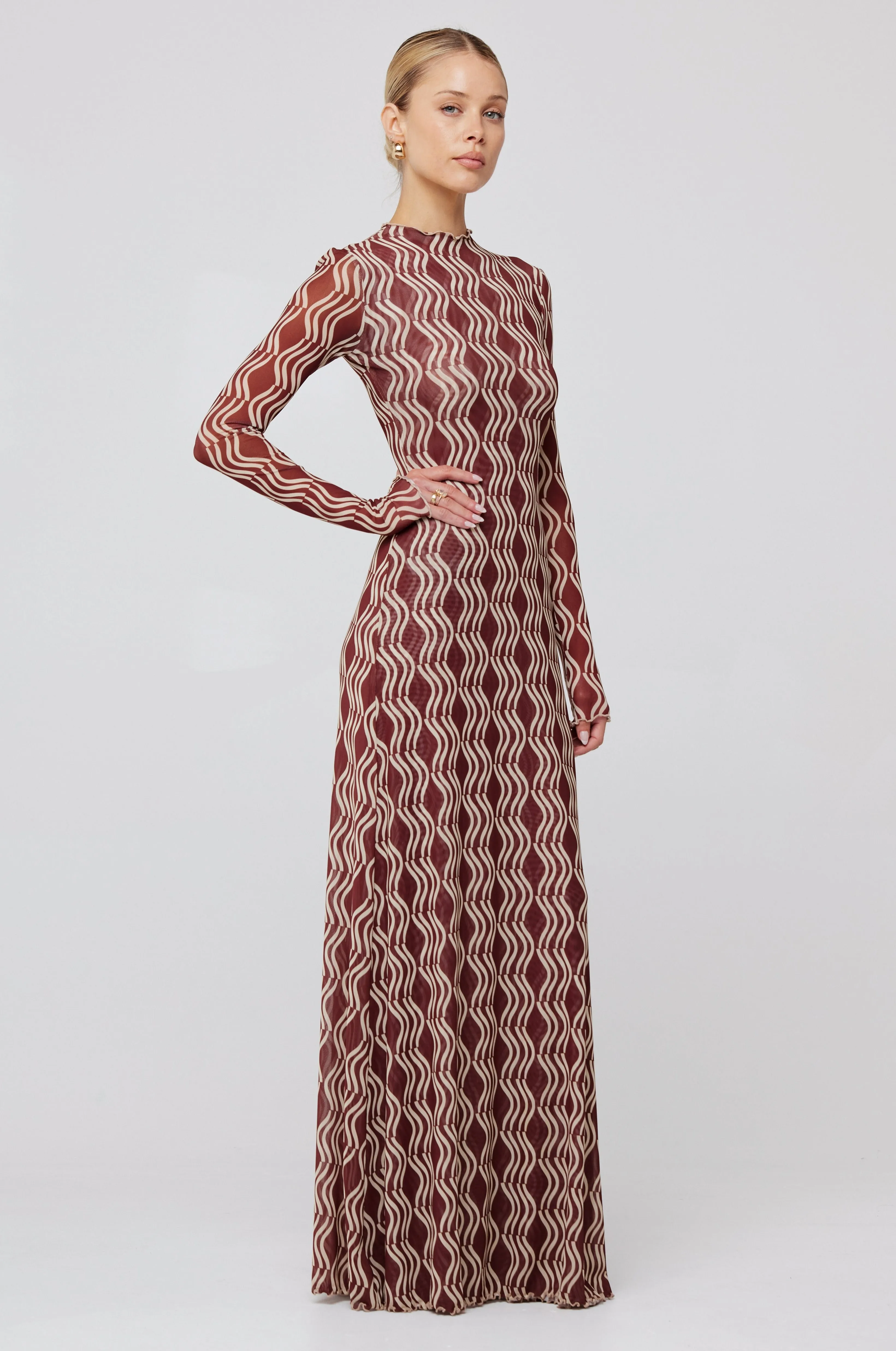 Lyon Dress in Coco fresh look