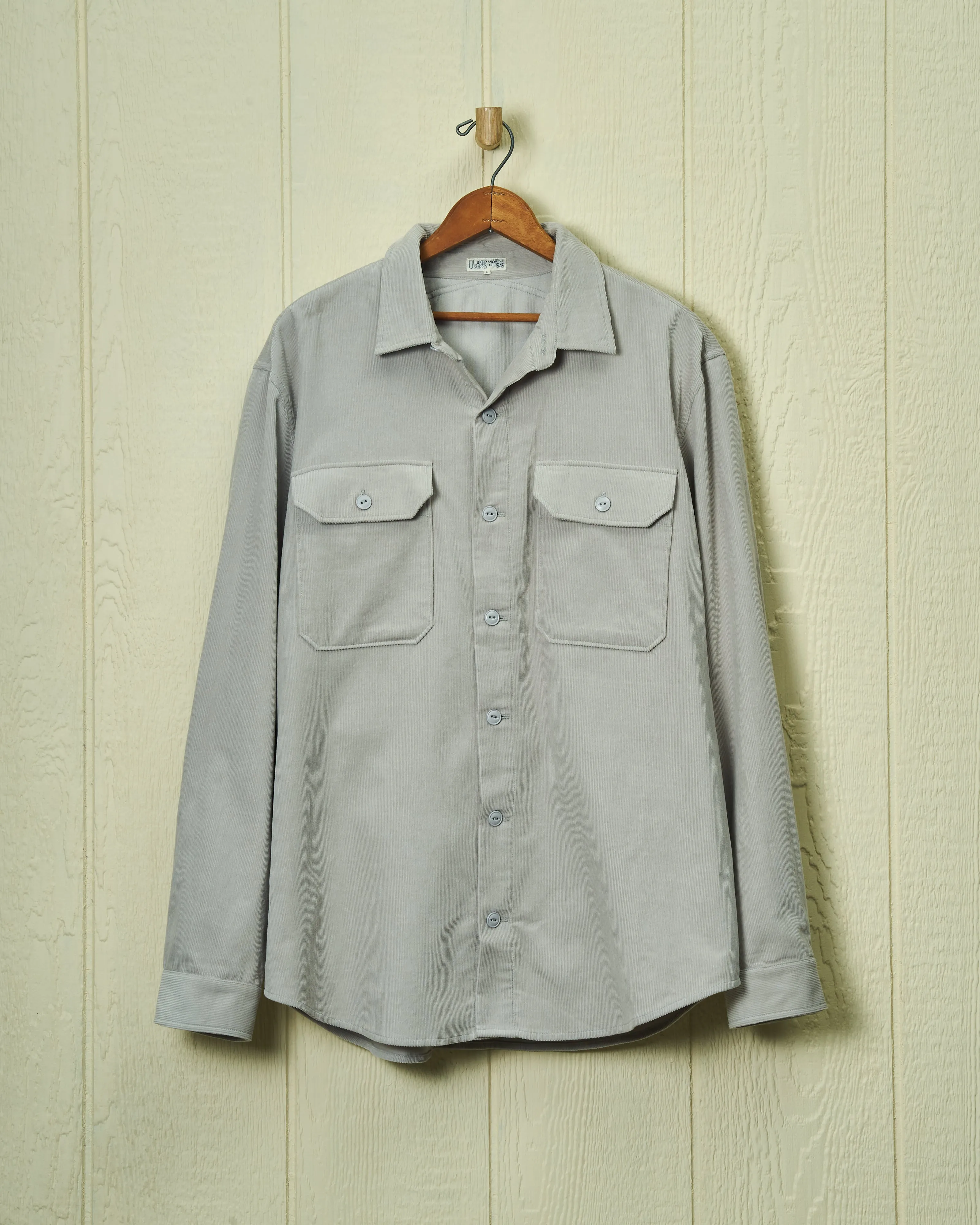 MacArthur Shirt in Slate Corduroy Lounge Ready
