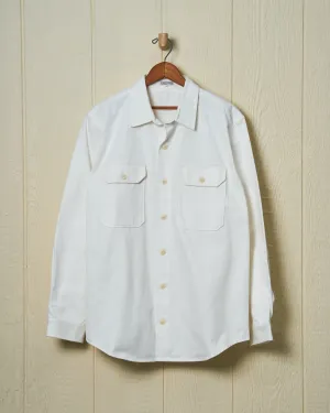 MacArthur Shirt in White Twill Lift Mood