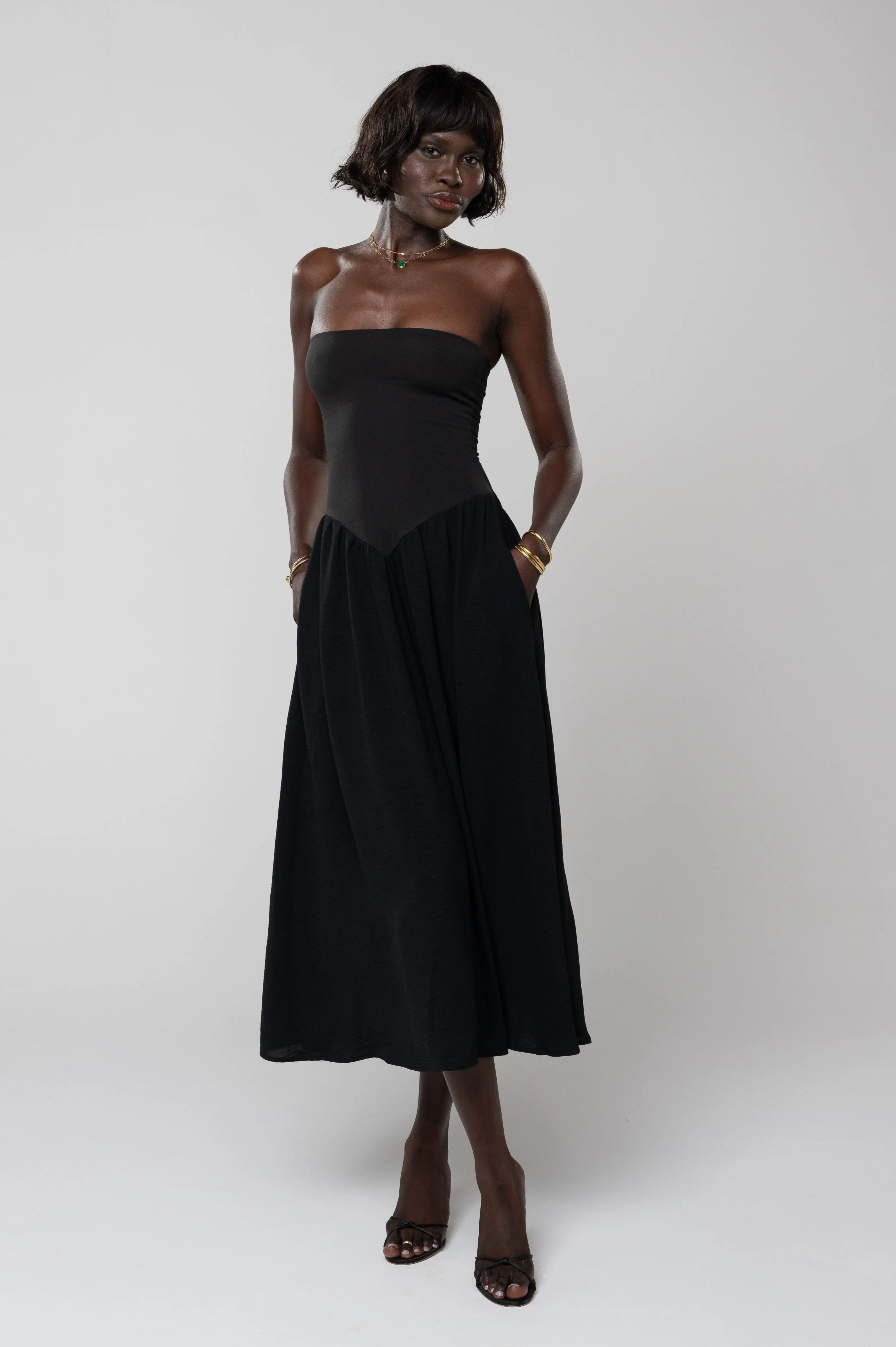 Mackenzie Dress in Black sweet playful