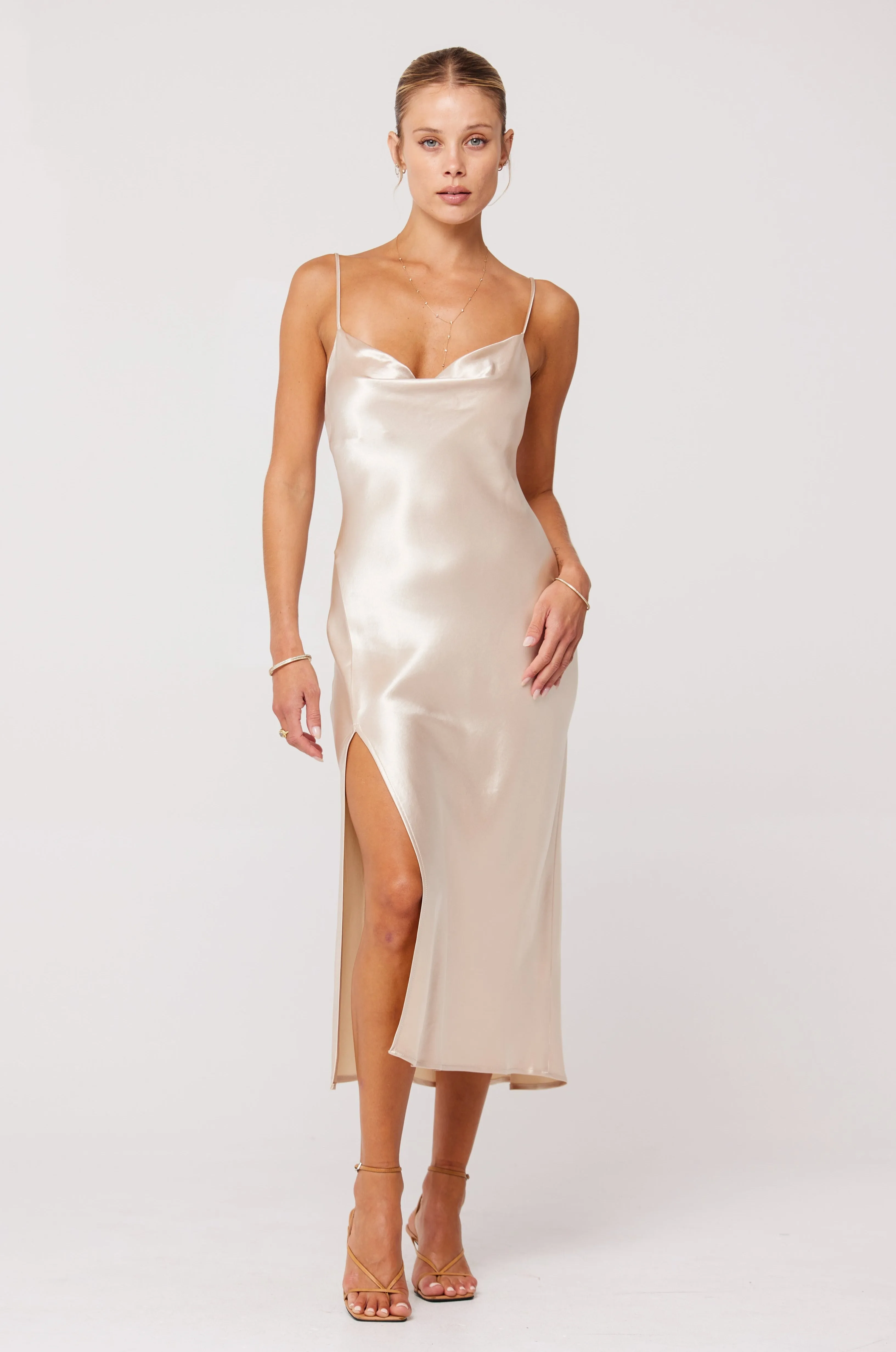 Madison Slip in Champagne urban woman