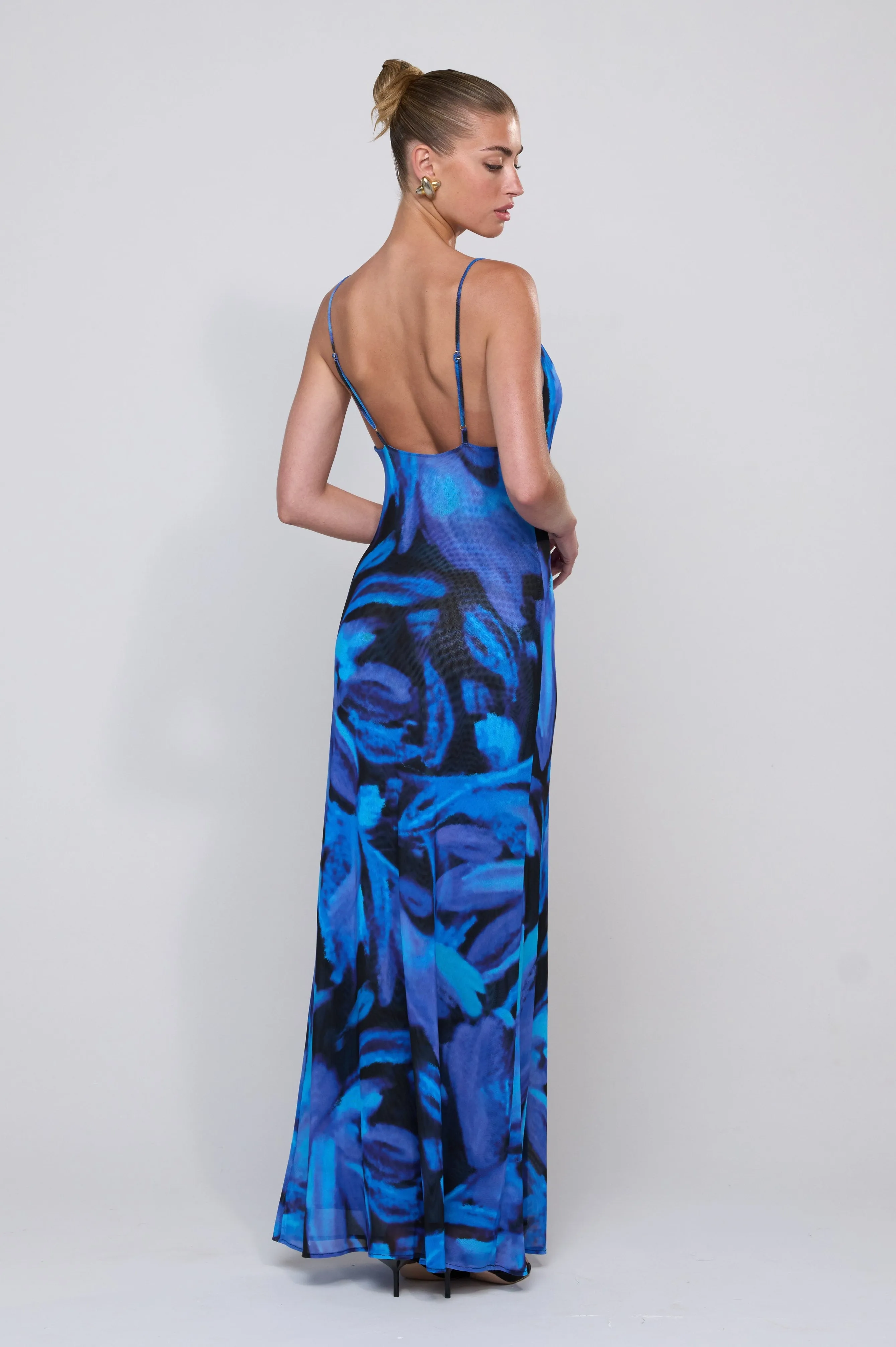 Margot Mesh Maxi in Lagoon casual femininity