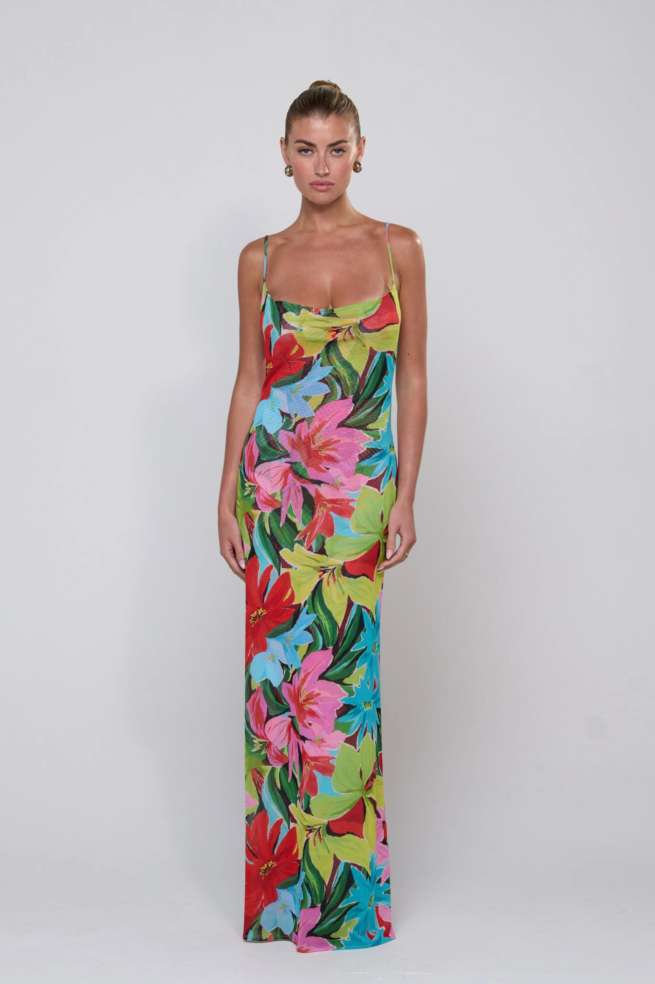 Margot Mesh Maxi in Tropicana beach casual