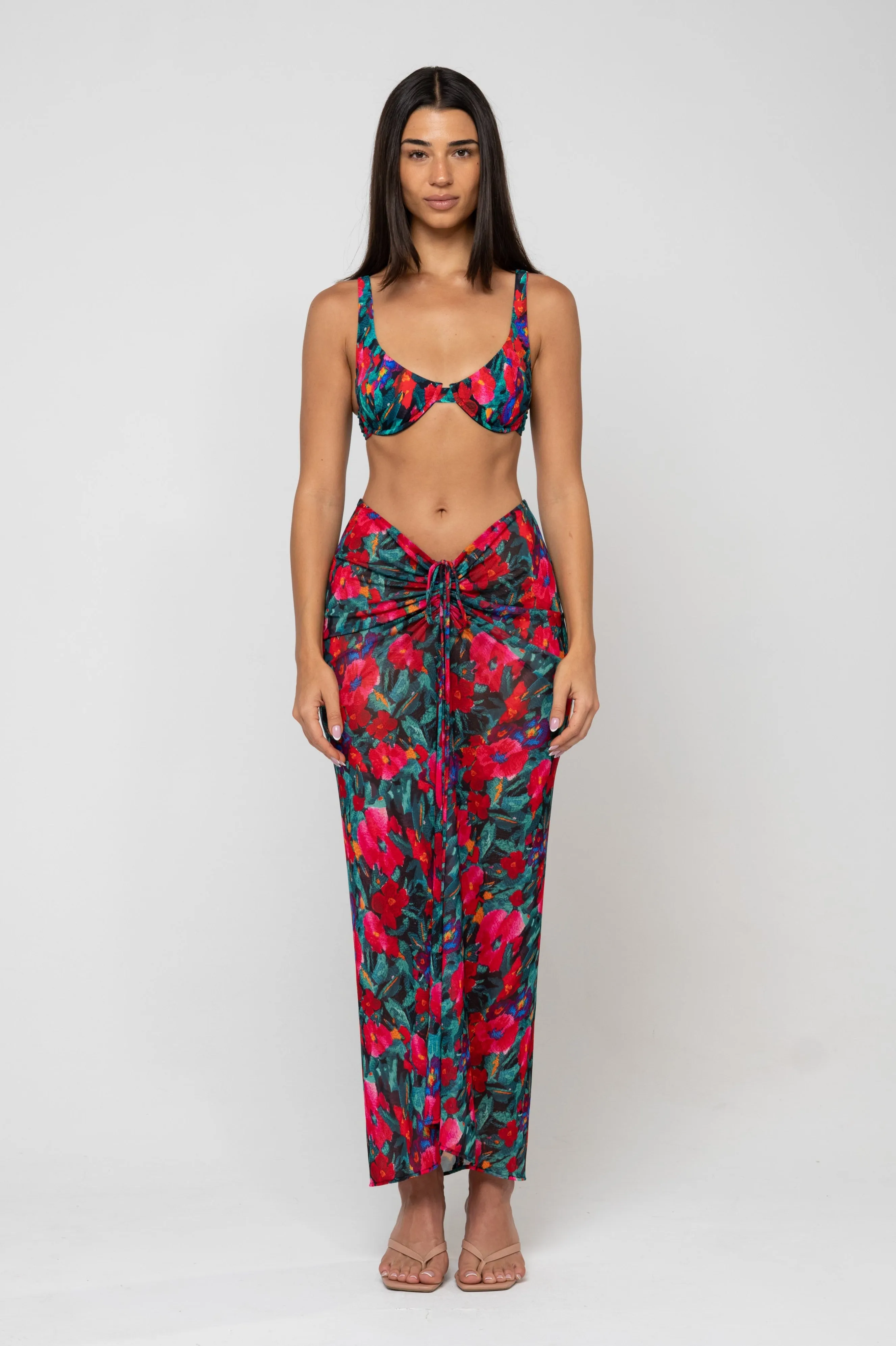 Matty Bikini Top in Resort youthful vibe