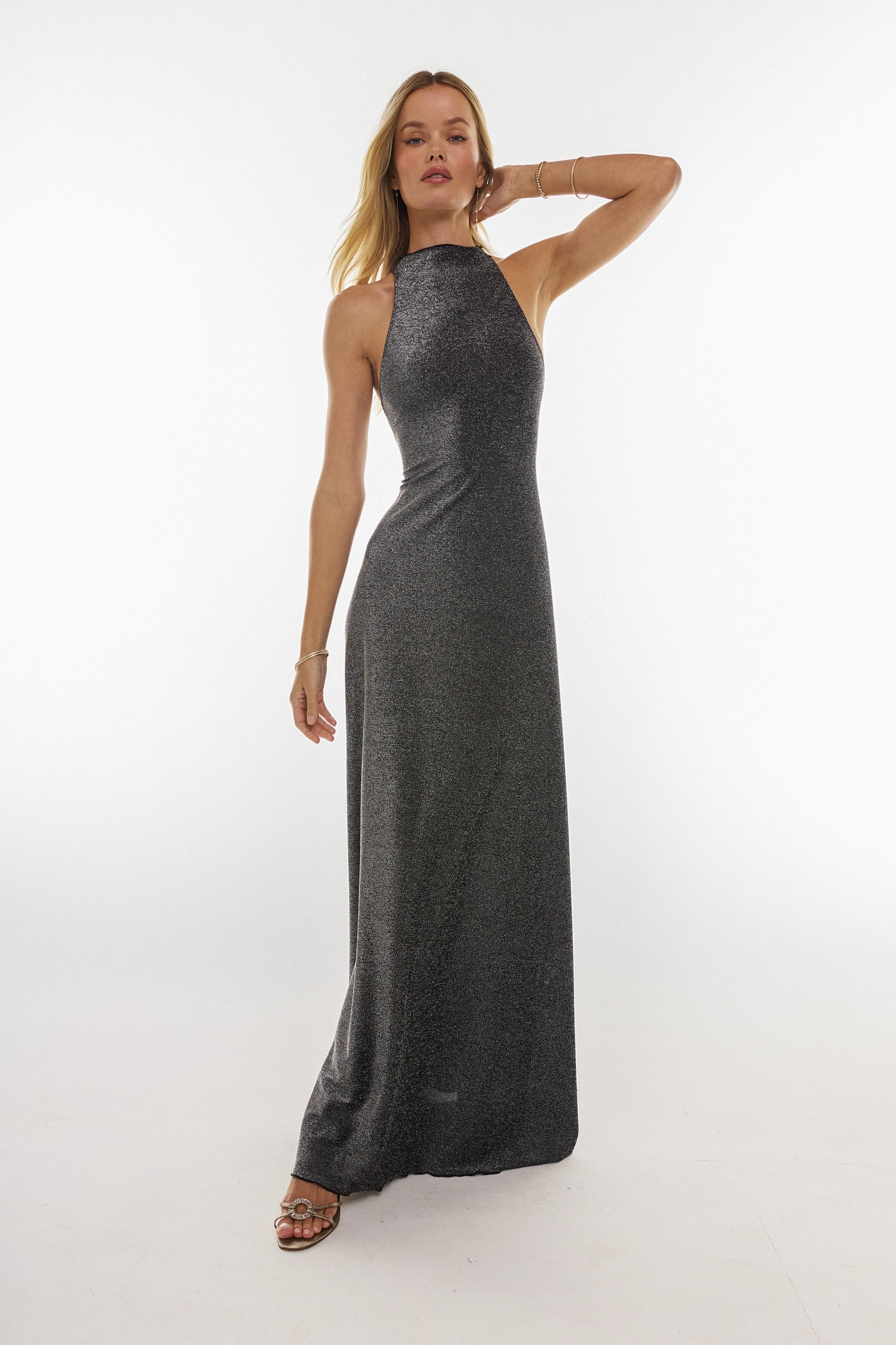 Maxine Maxi in Graphite maternity wear