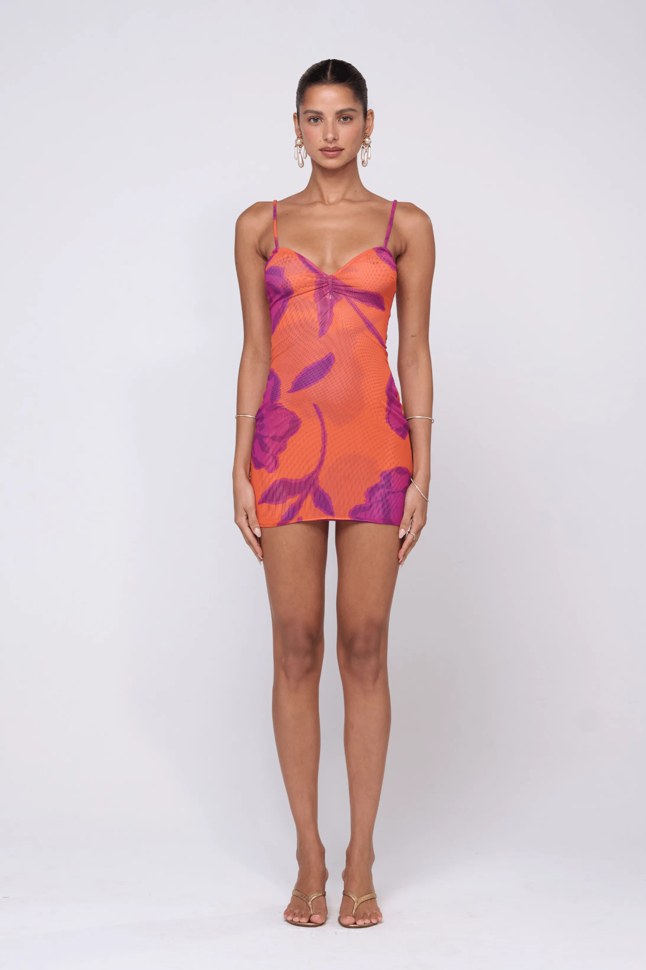 Micro Mini Dress in Mandarin urban trend
