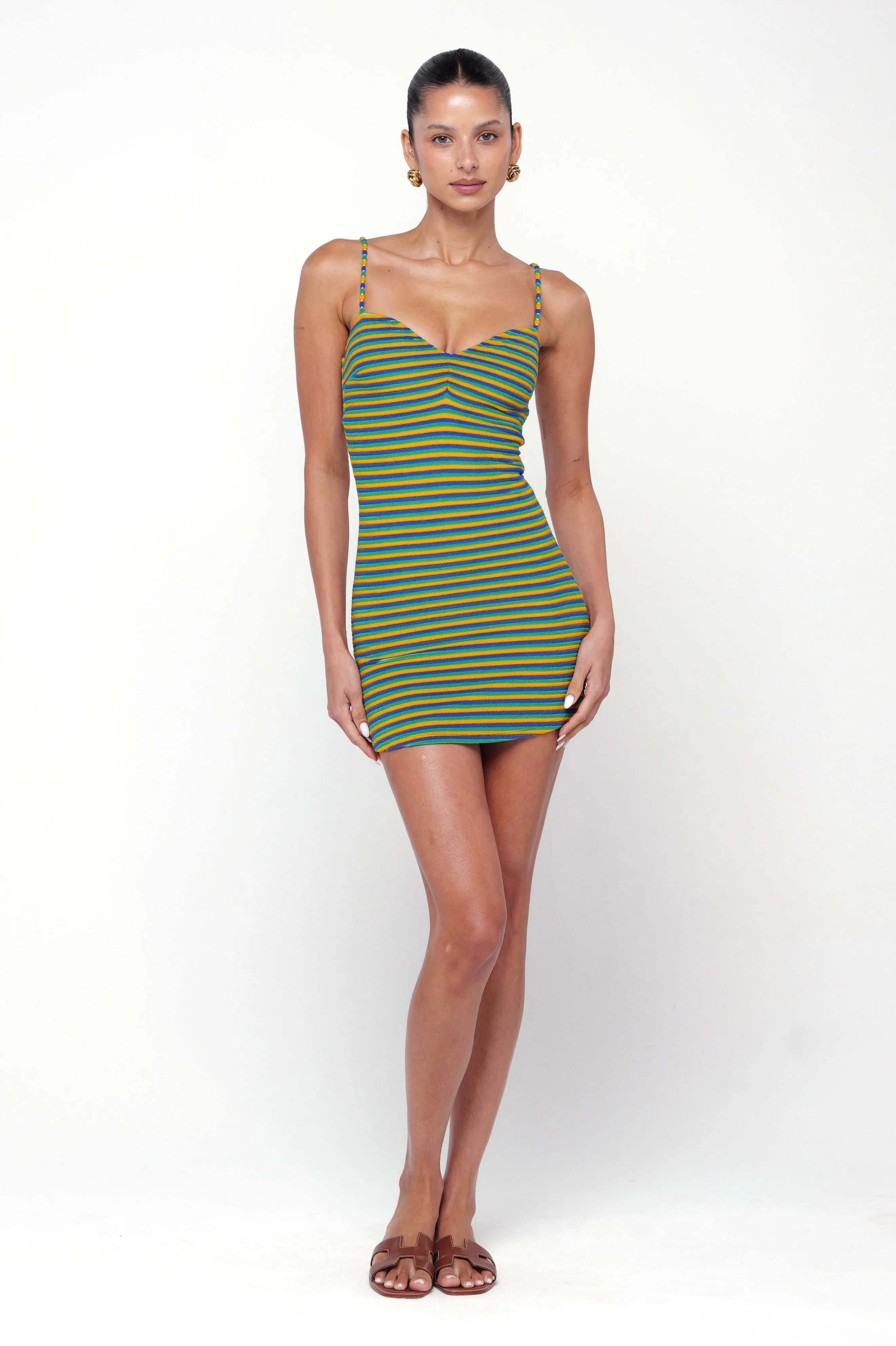 Micro Mini Dress in Rio sporty look