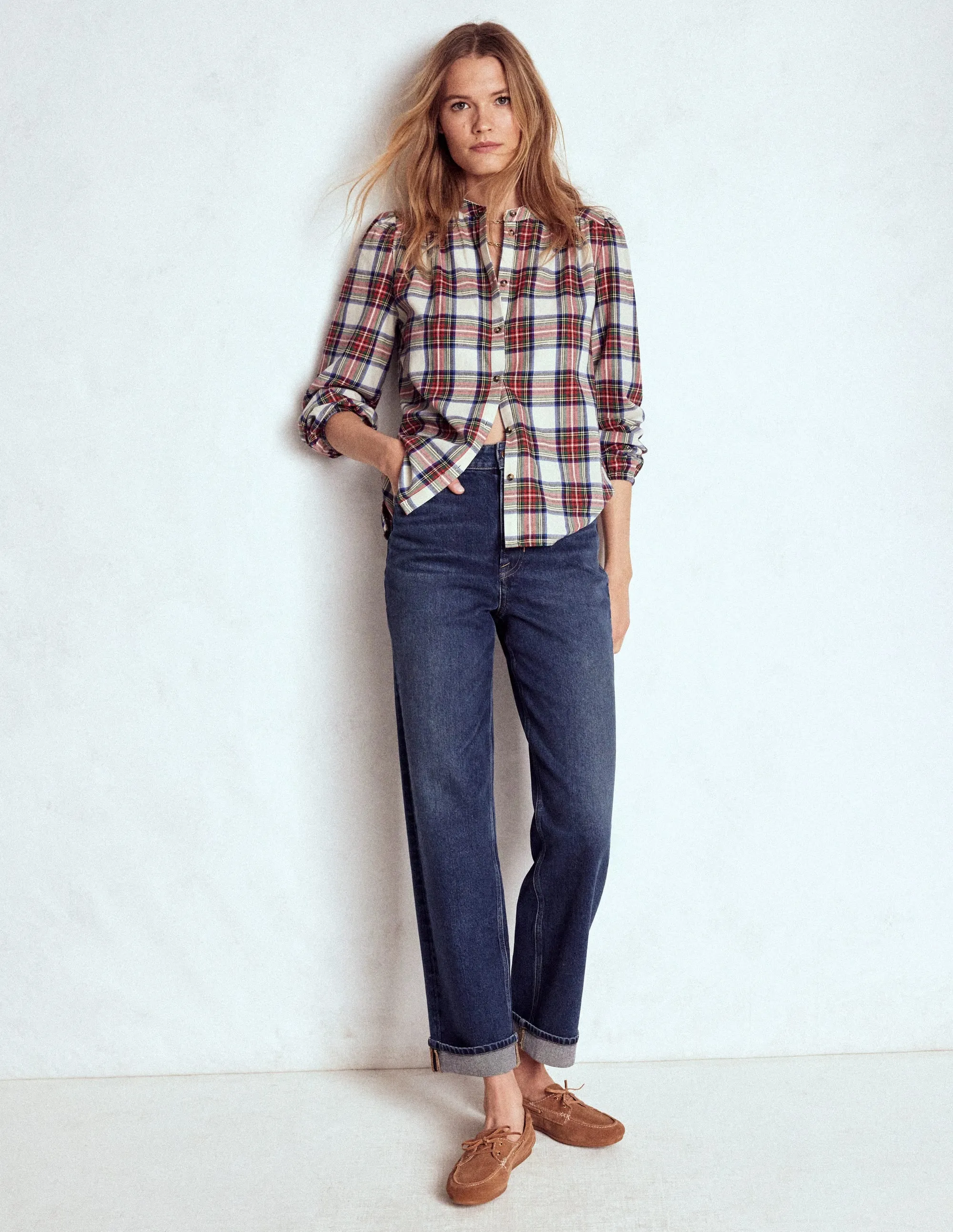 Mid Rise Comfort Stretch Jeans-Dark Vintage functional ease