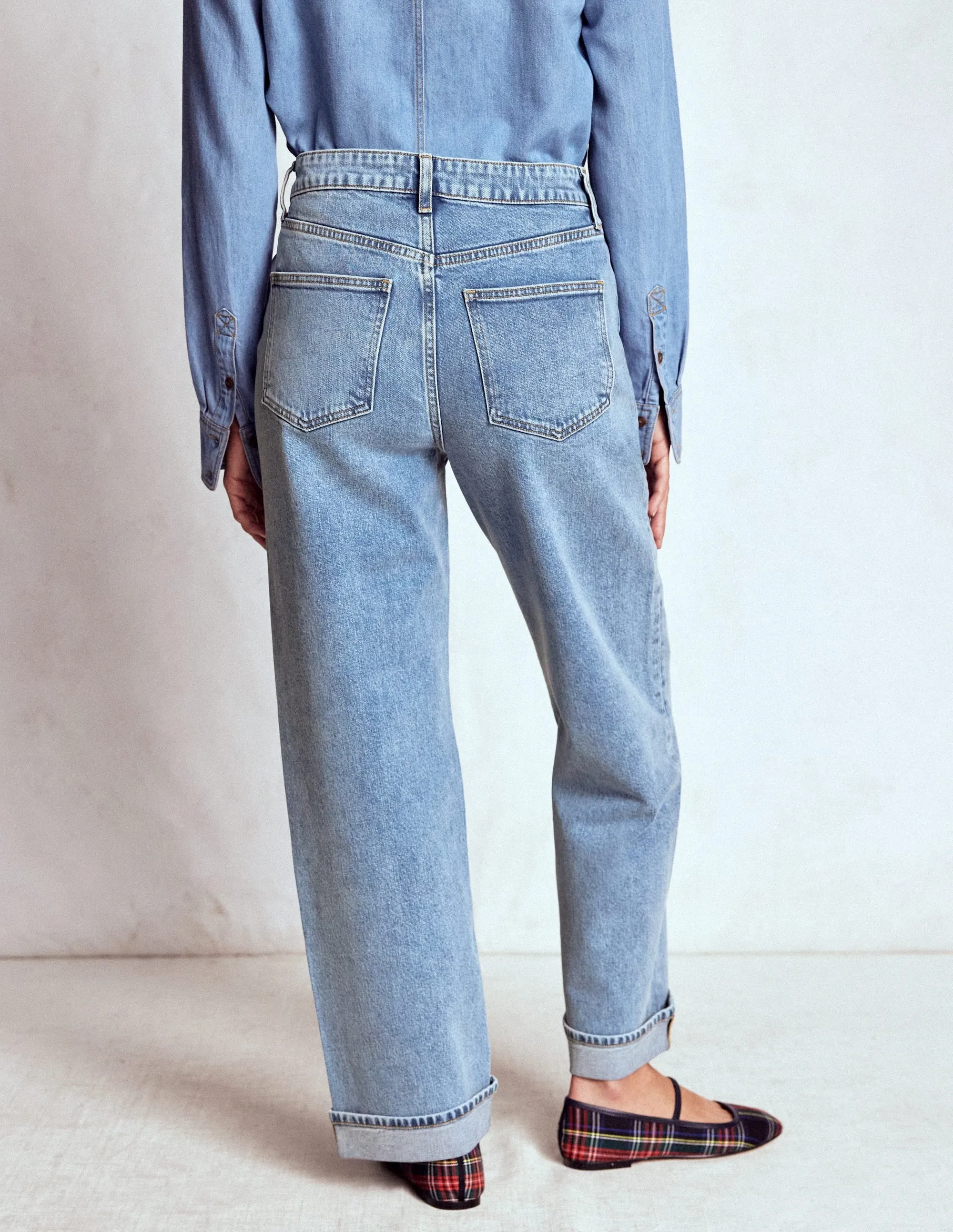 Mid Rise Comfort Stretch Jeans-Light Vintage easy wear